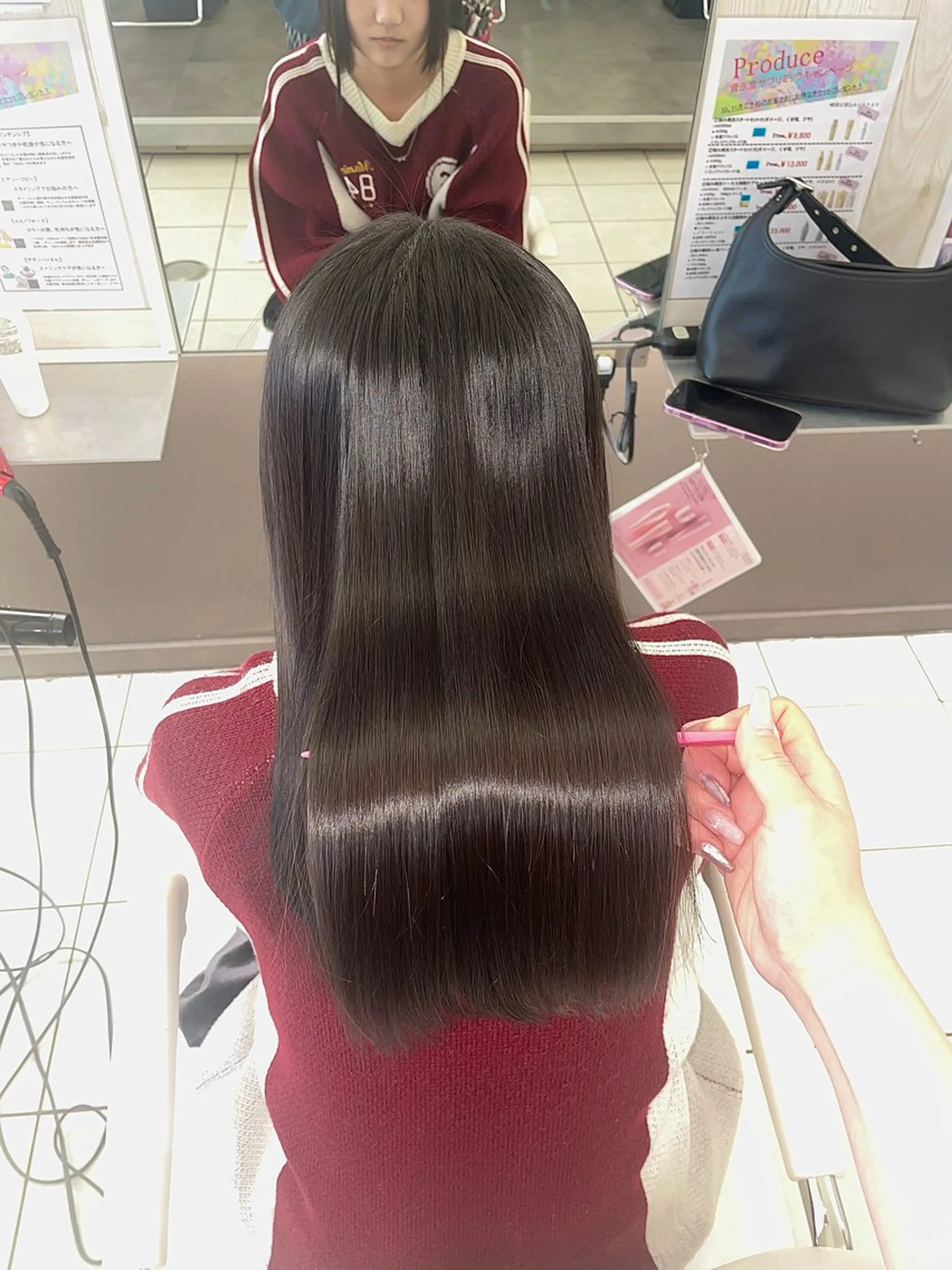 ロング 縮毛矯正 ダブルカラー/艶髪 🪽minoriのヘアスタイル