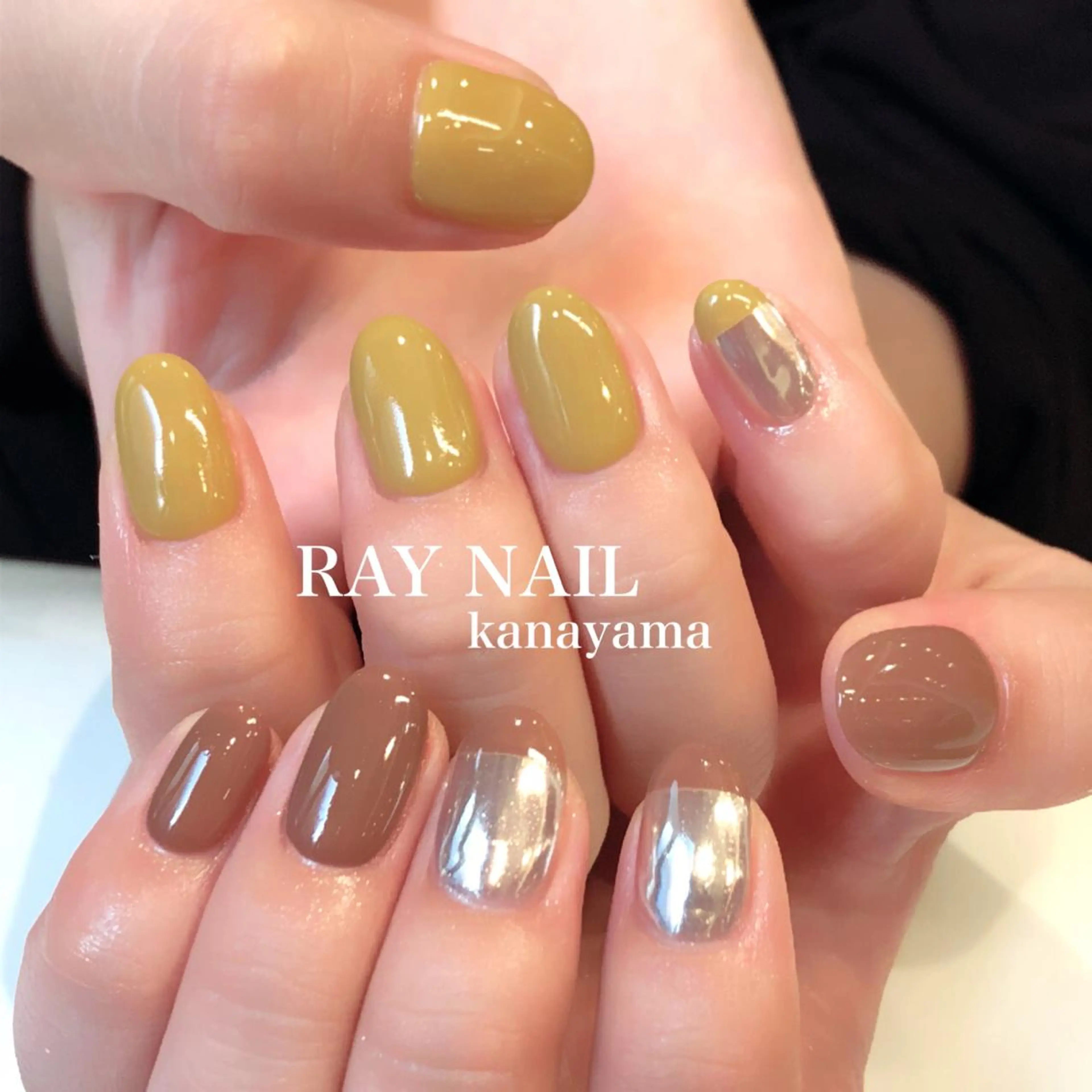 ネイル ミラーネイル Arowa 伊田のネイルデザイン