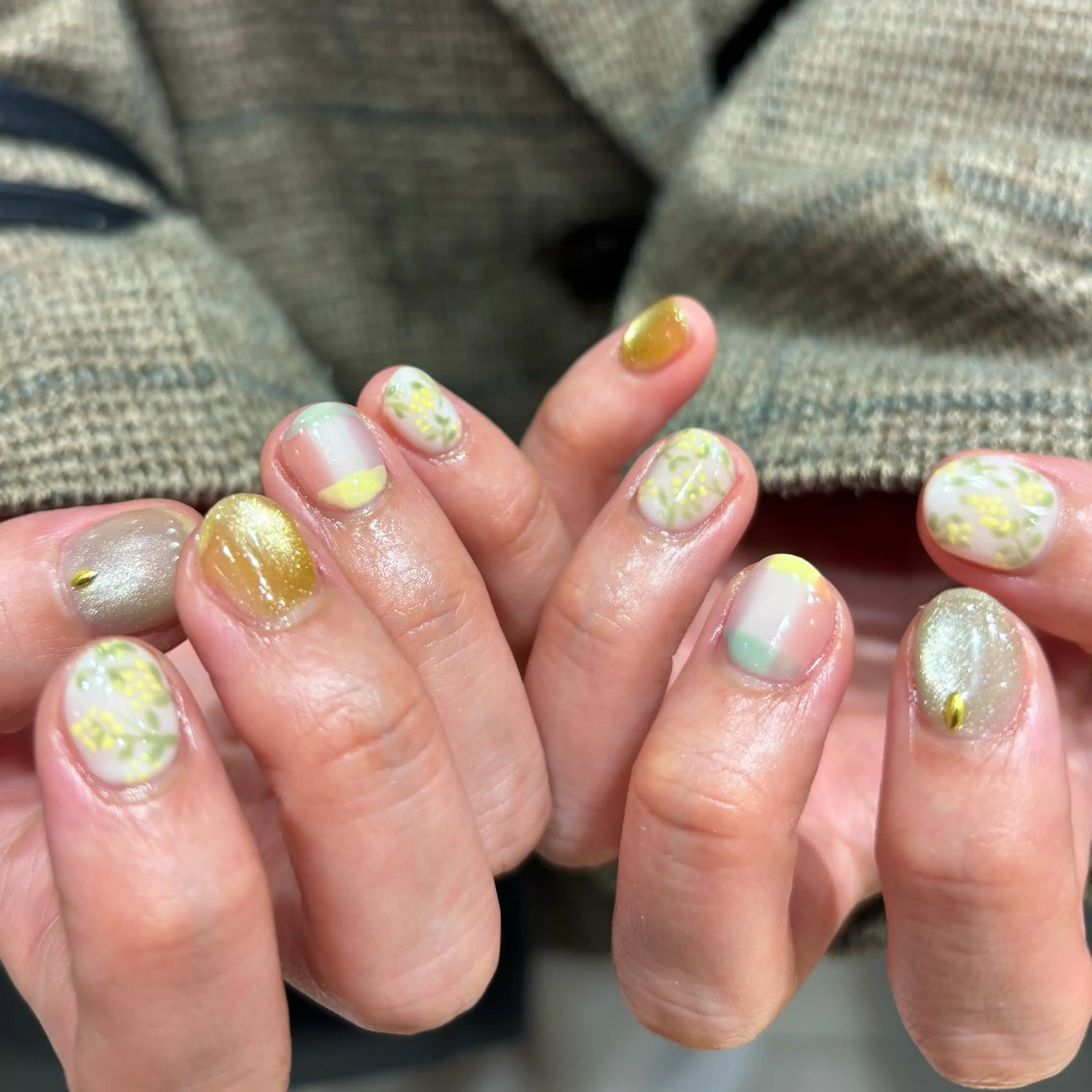 ネイル 春ネイル ハンドネイル N° nail_ fuyukaのネイルデザイン