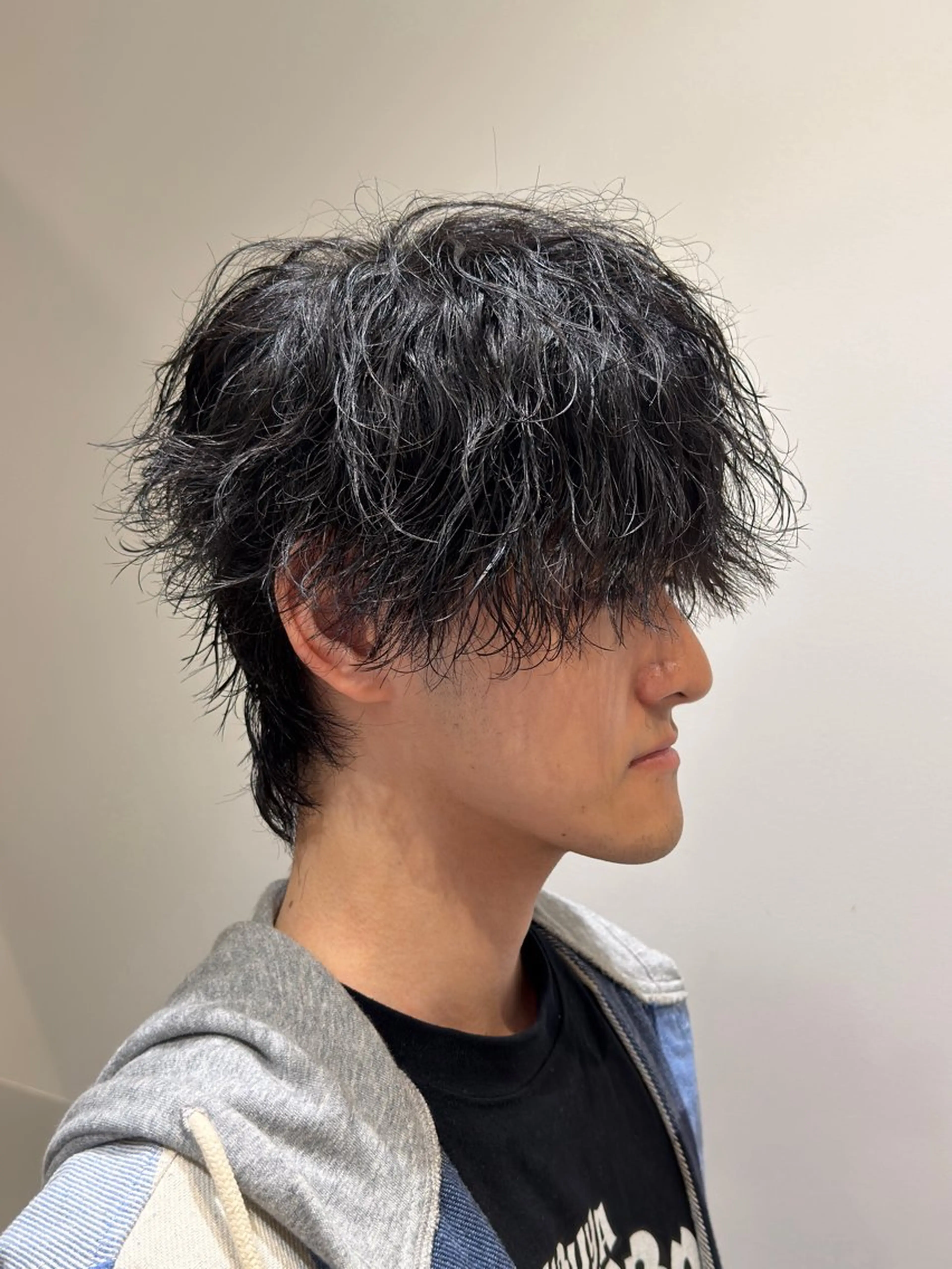 ショート 似合わせカット ウルフカット パーマ 半個室　メンズパーマ 多田崚馬　メンズ特化のヘアスタイル