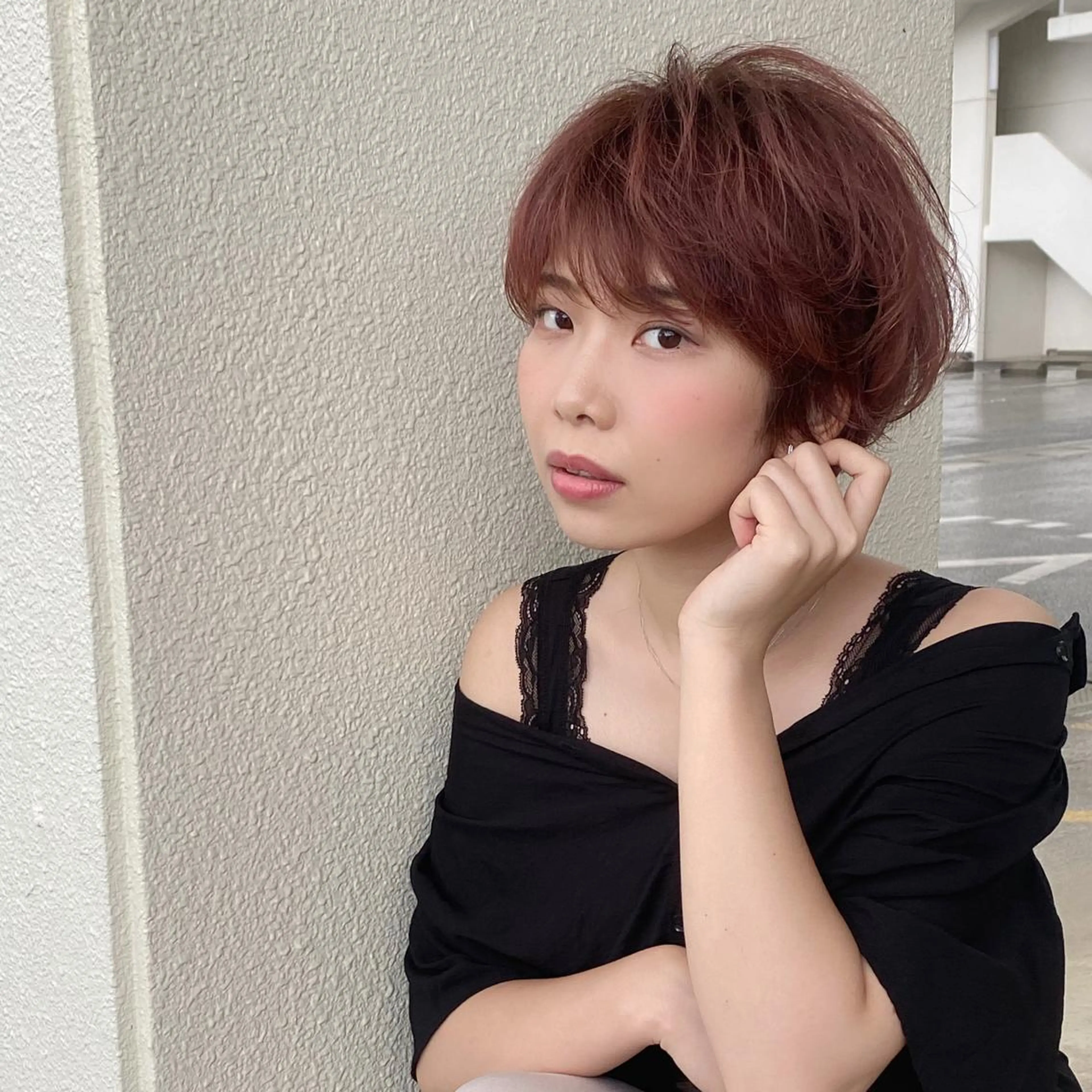 ショート カラー ショートヘア カット ヘアカラー grand juteのヘアスタイル