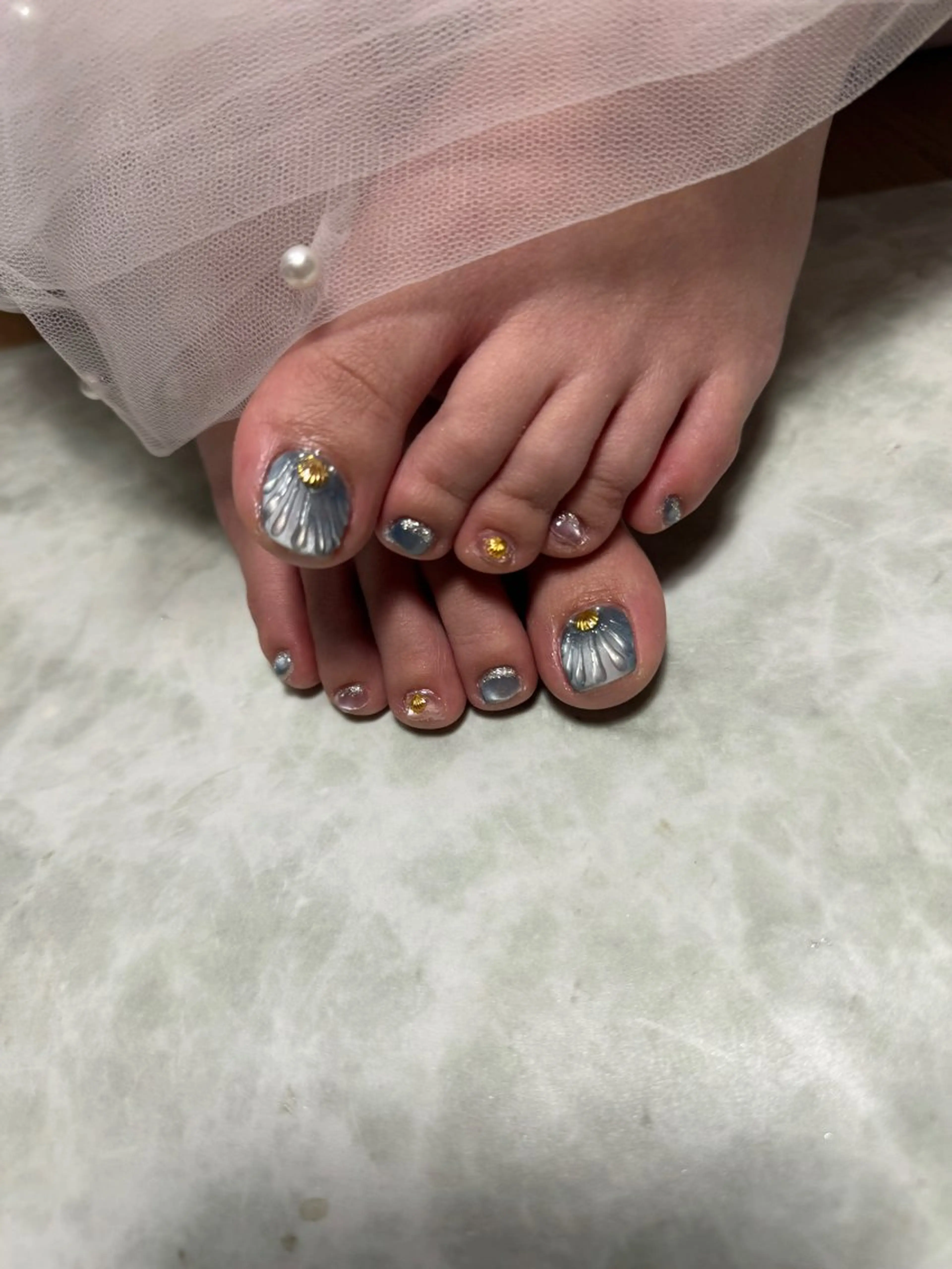 ネイル マグネットネイル フットネイル ネイリスト♡ AYAKOのネイルデザイン