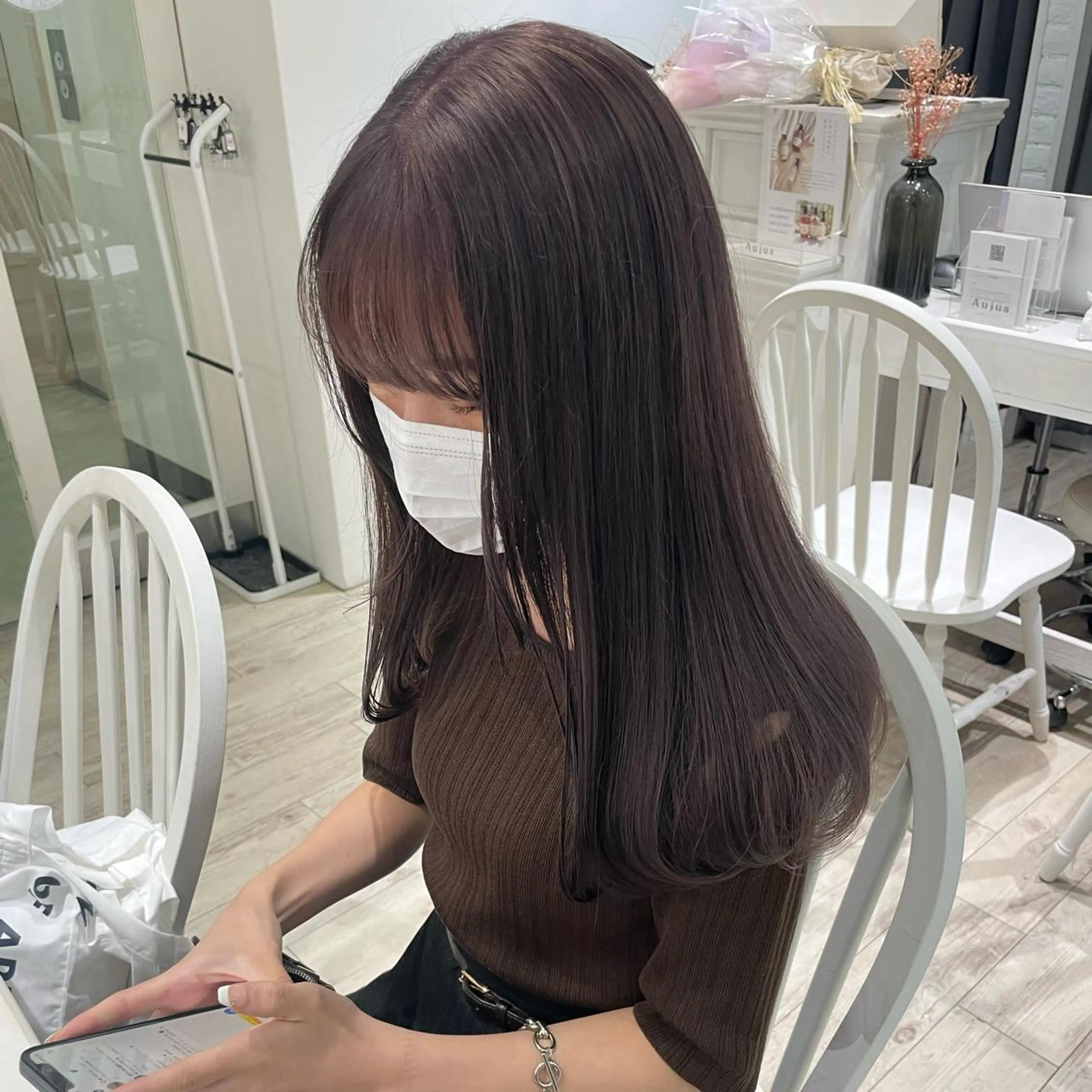 カラー ブリーチ グレージュ ラベンダーカラー ラベンダーグレージュ ラベンダーグレー ヘアアレンジ/ 暖色🩵hazukiのヘアスタイル