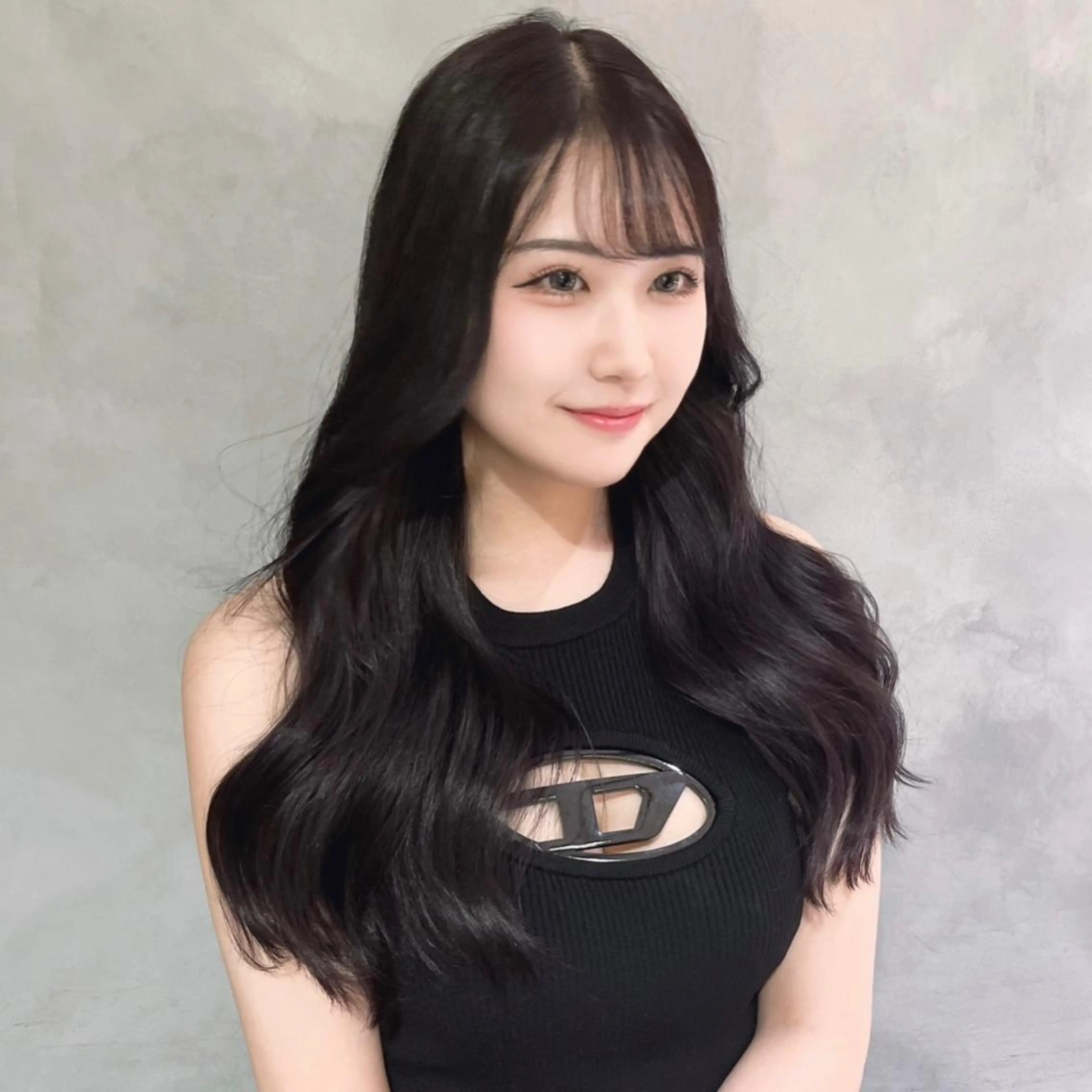 ロング 韓国風ヘア 石山 洸平のヘアスタイル