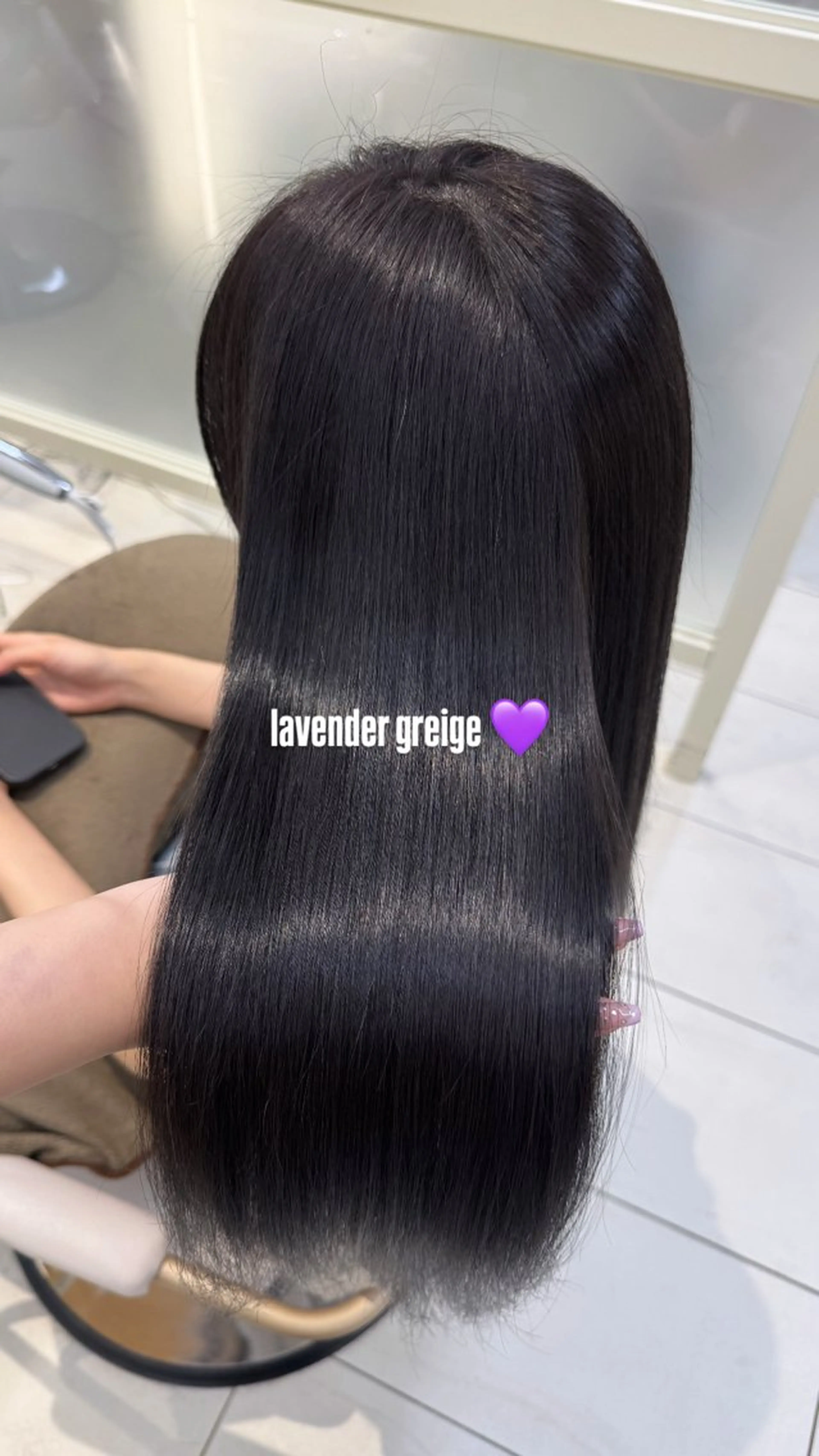 ロング ヘアカラー トリートメント ‎🤍透明感×ツヤ髪 / Saki‎🤍のヘアスタイル