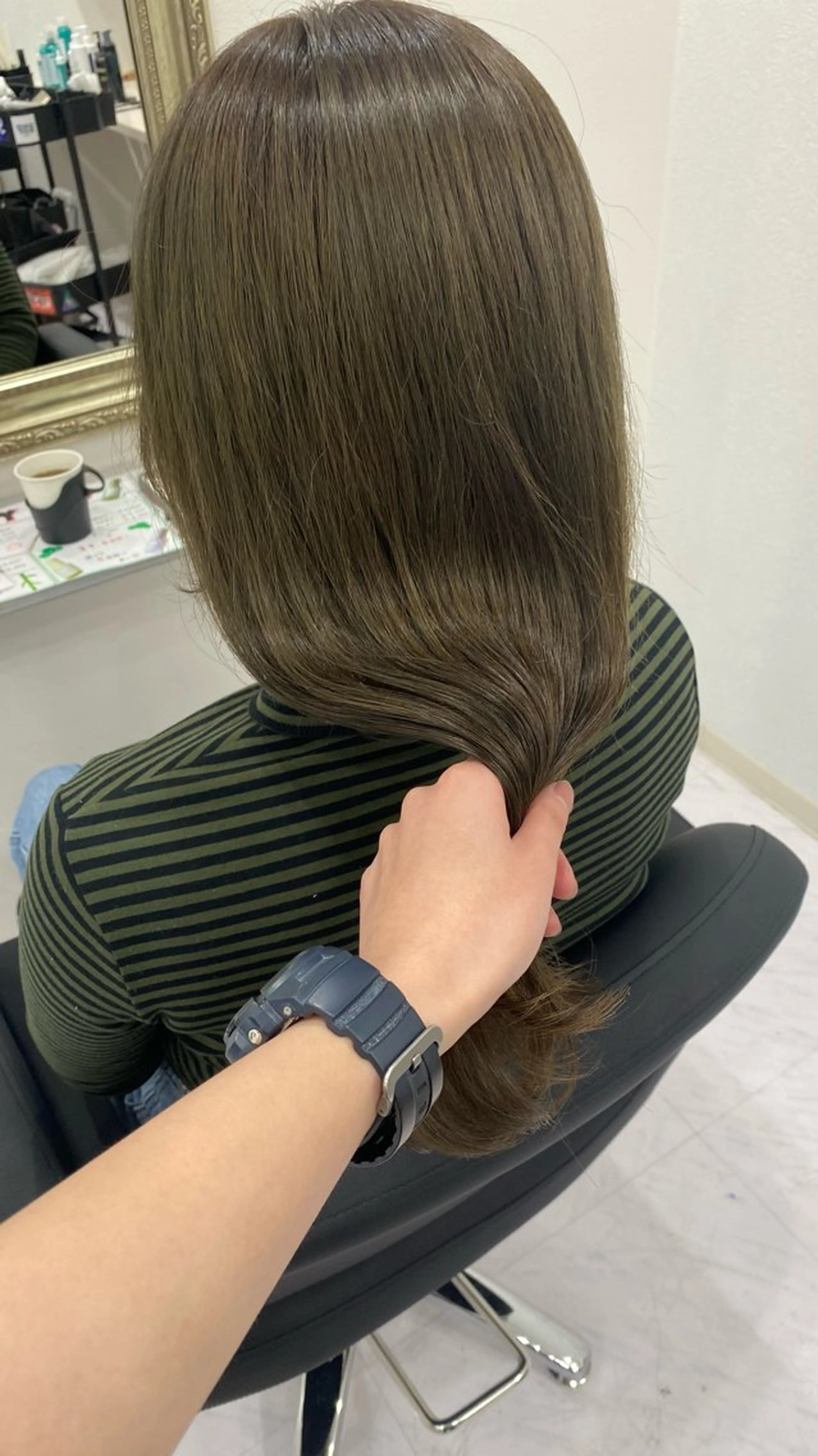 ロング カラー ヘアカラー RURI韓国ボブ 🇰🇷タッセルボブのヘアスタイル