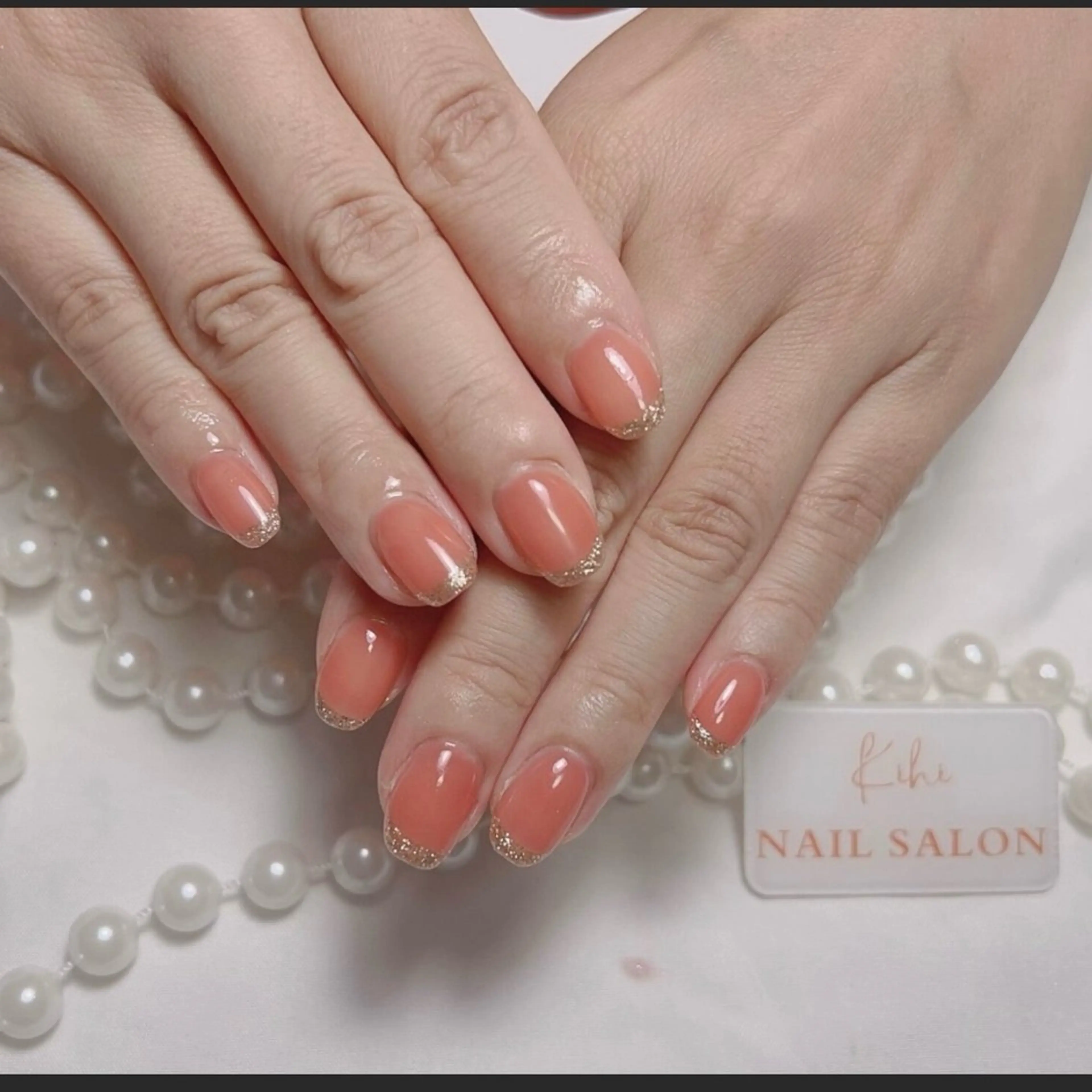 ネイル アートネイル フレンチネイル ジェルネイル グラデーション 韓国ネイル ハンドネイル ハンドケア さくら💮💮 【オフ無料】のネイルデザイン