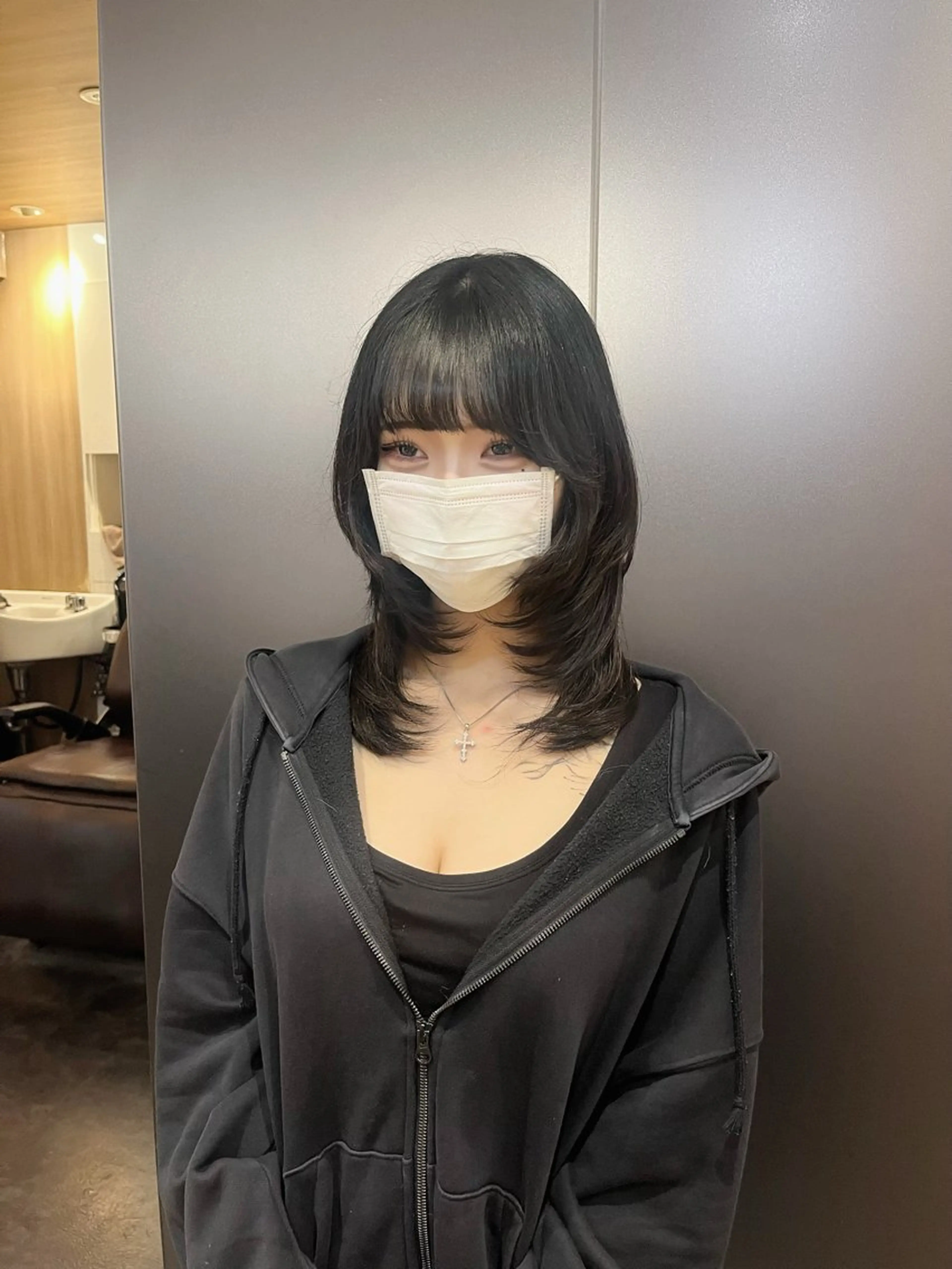 セミロング カラー ハッシュカット カット 💖トレンド春夏 カラー💖FUTAのヘアスタイル