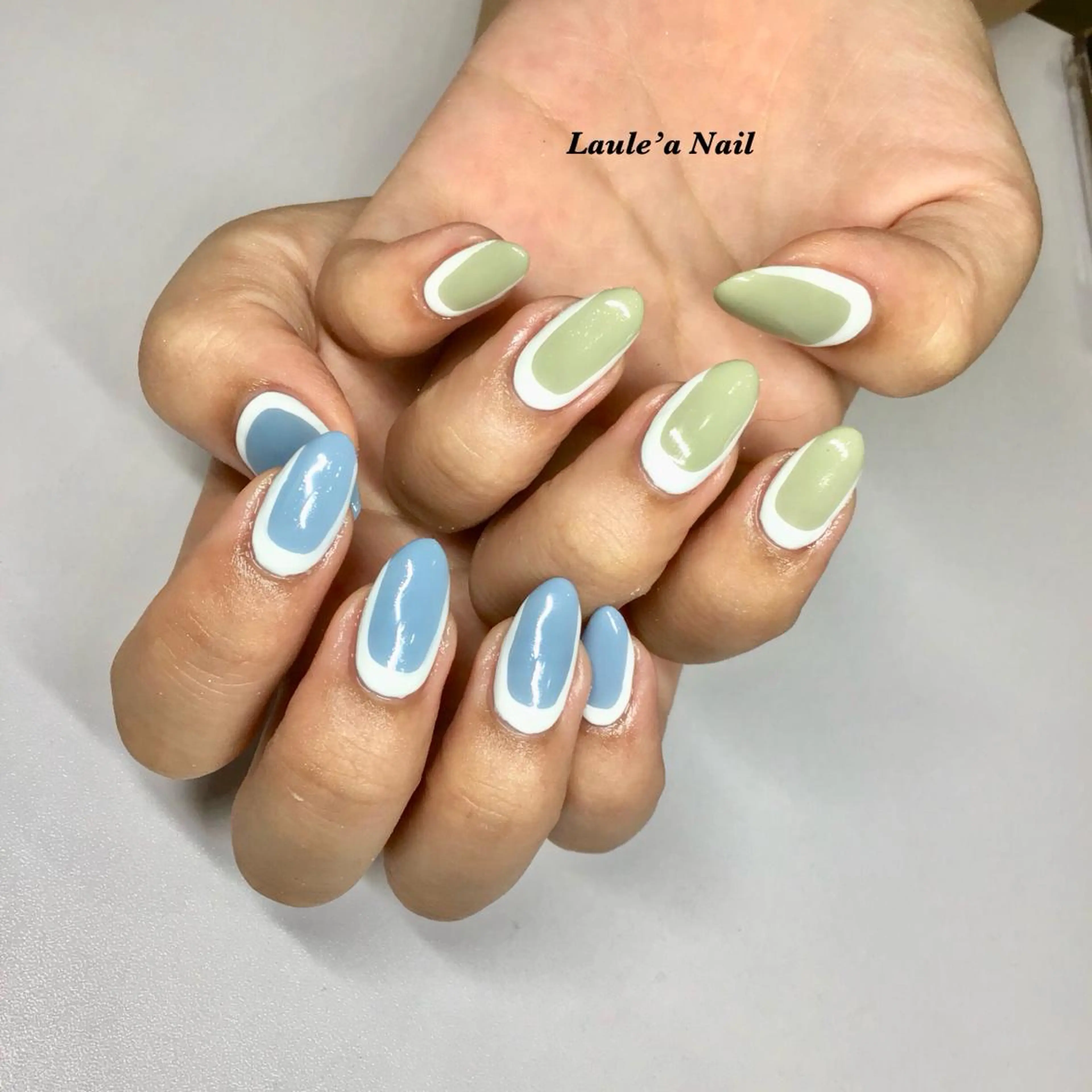 ロング カラー ネイル マツエク・マツパ 福田 加奈のネイルデザイン