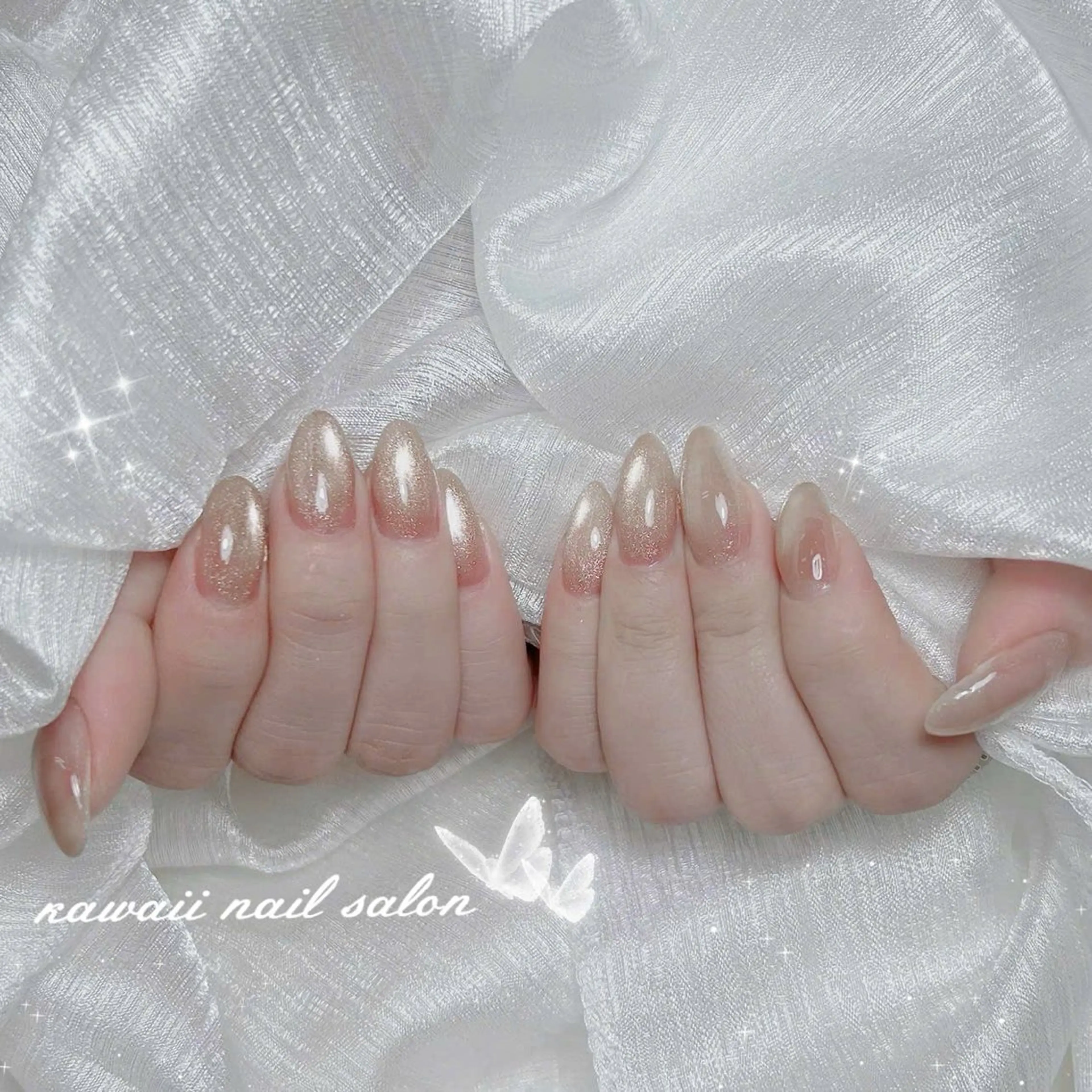 ネイル ジェルネイル 韓国ネイル マグネットネイル 持ち込み ワンカラーネイル Kawaii _Nailのネイルデザイン