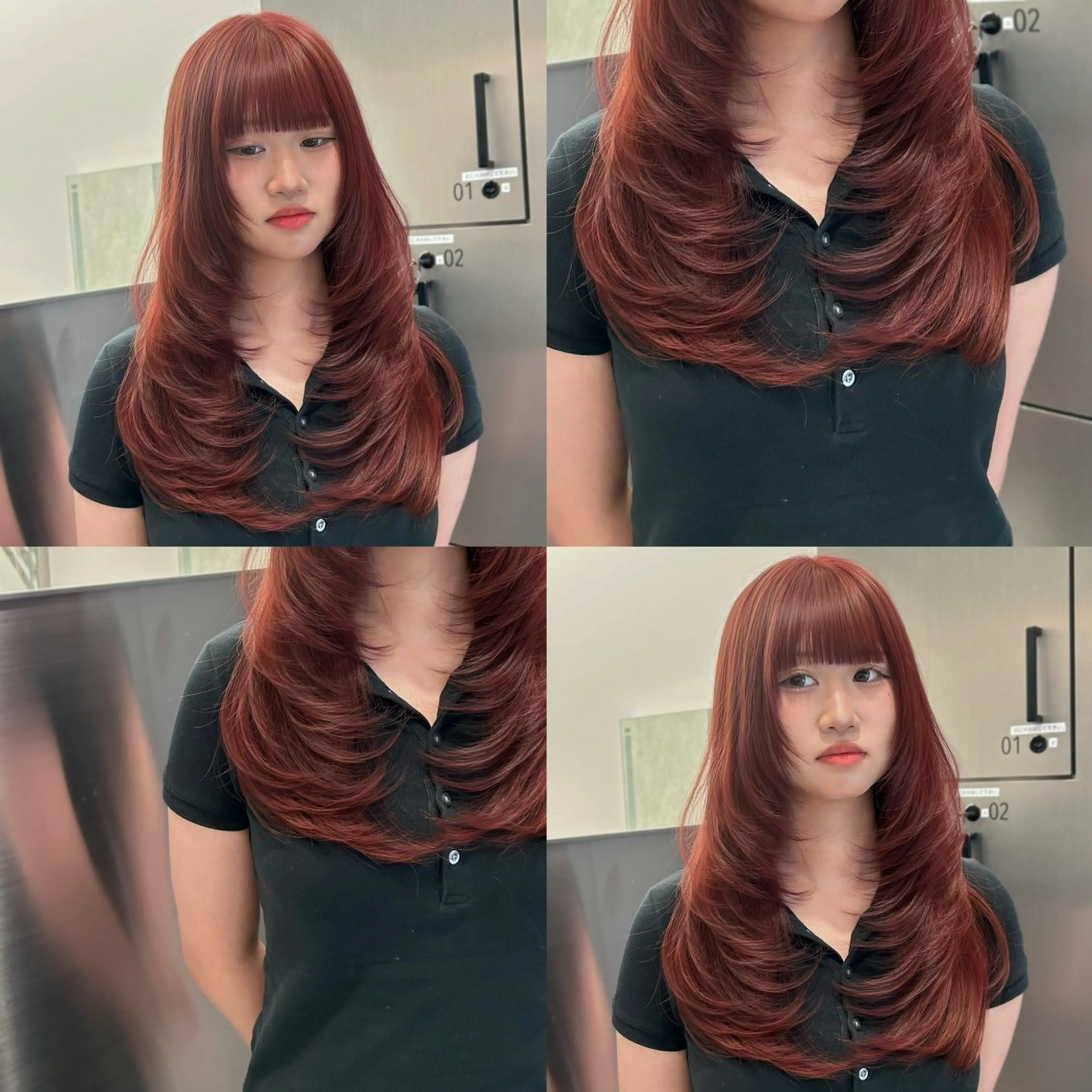 ロング レイヤーカット カット ヘアカラー トリートメント 大人レイヤー/艶美髪 🇺🇸TOMONAのヘアスタイル