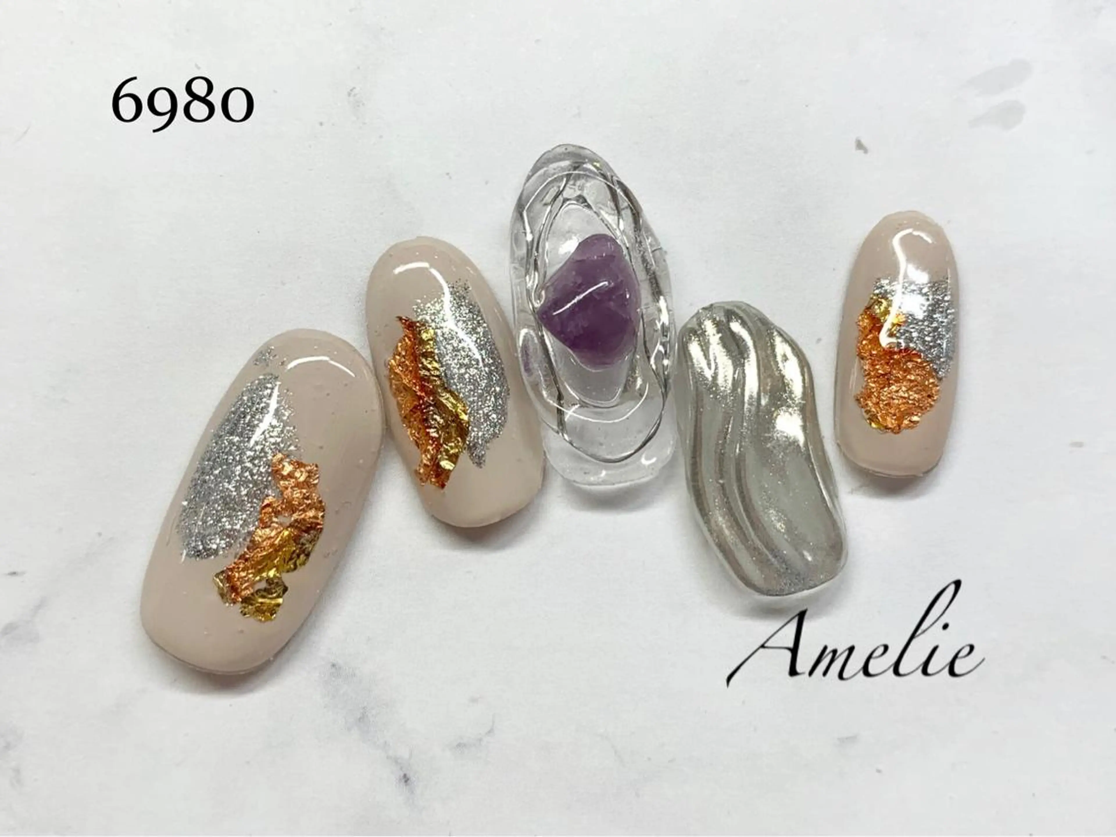 ネイル ハンドネイル いちじゅう あおいのネイルデザイン