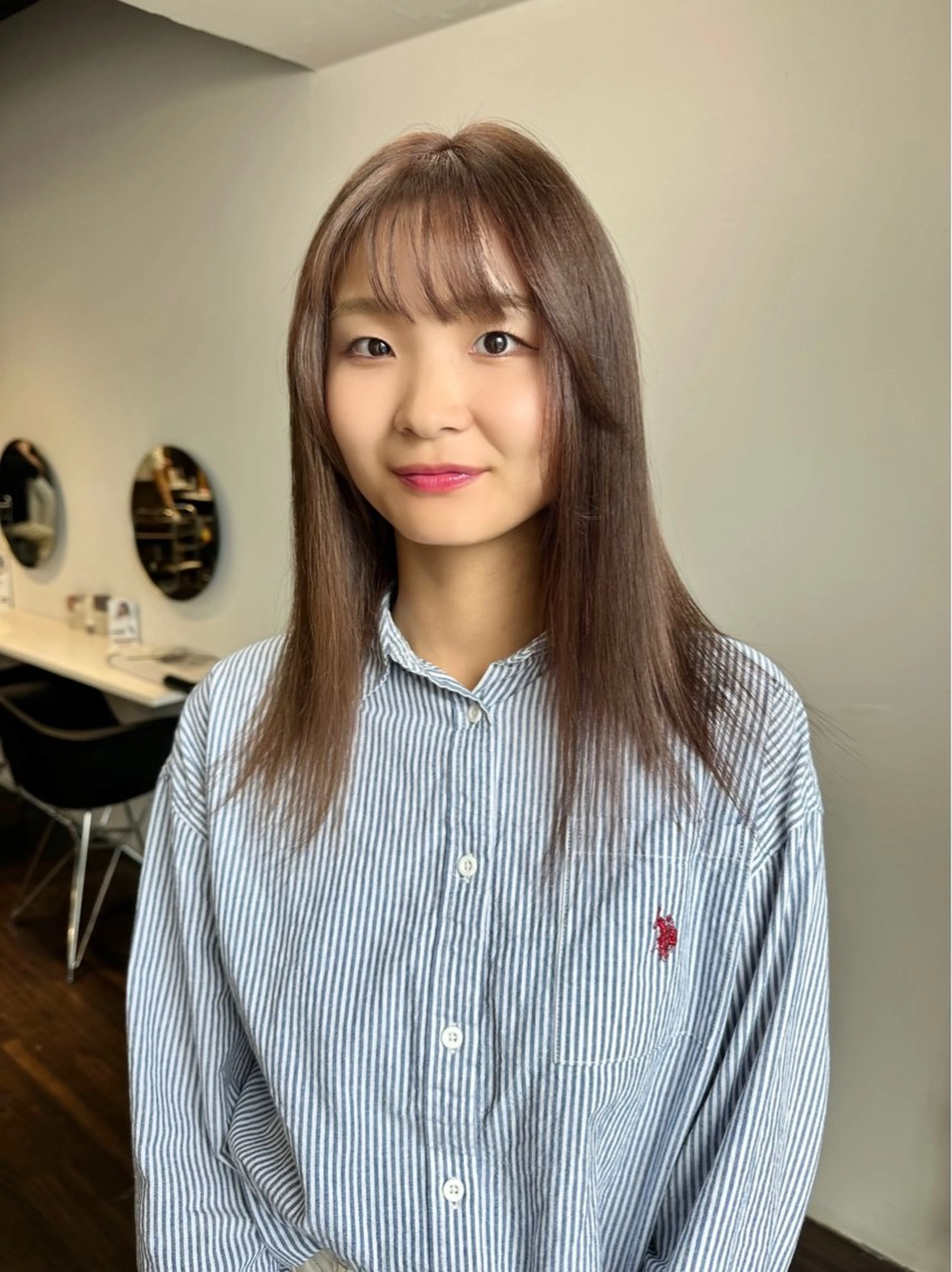 カラー ヘアカラー トリートメント 韓国レイヤ ー支持No.1renのヘアスタイル
