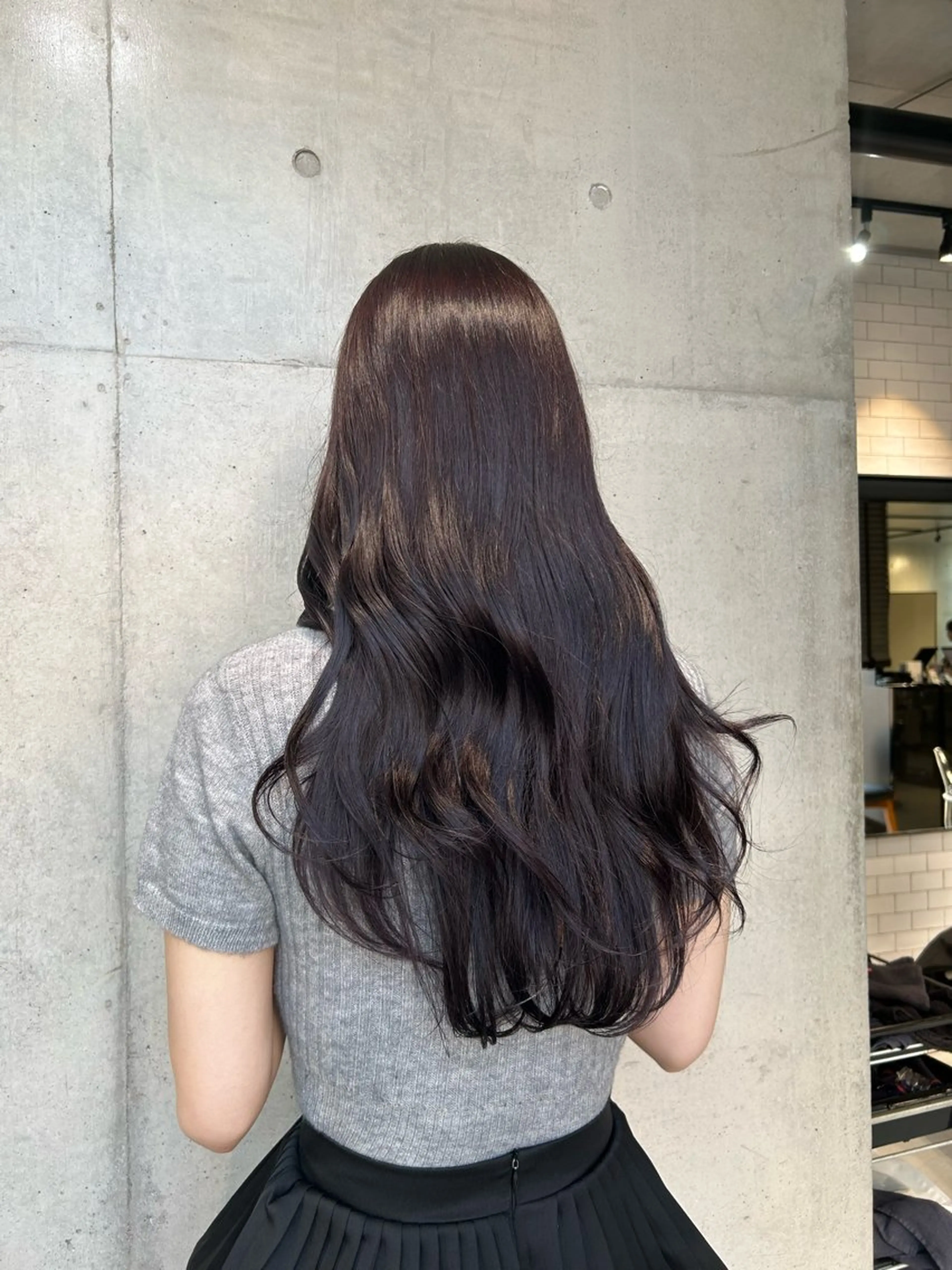ロング カラー ヘアアレンジ カット ヘアカラー トリートメント ボブ艶モテカラー🫧 カリンのヘアスタイル