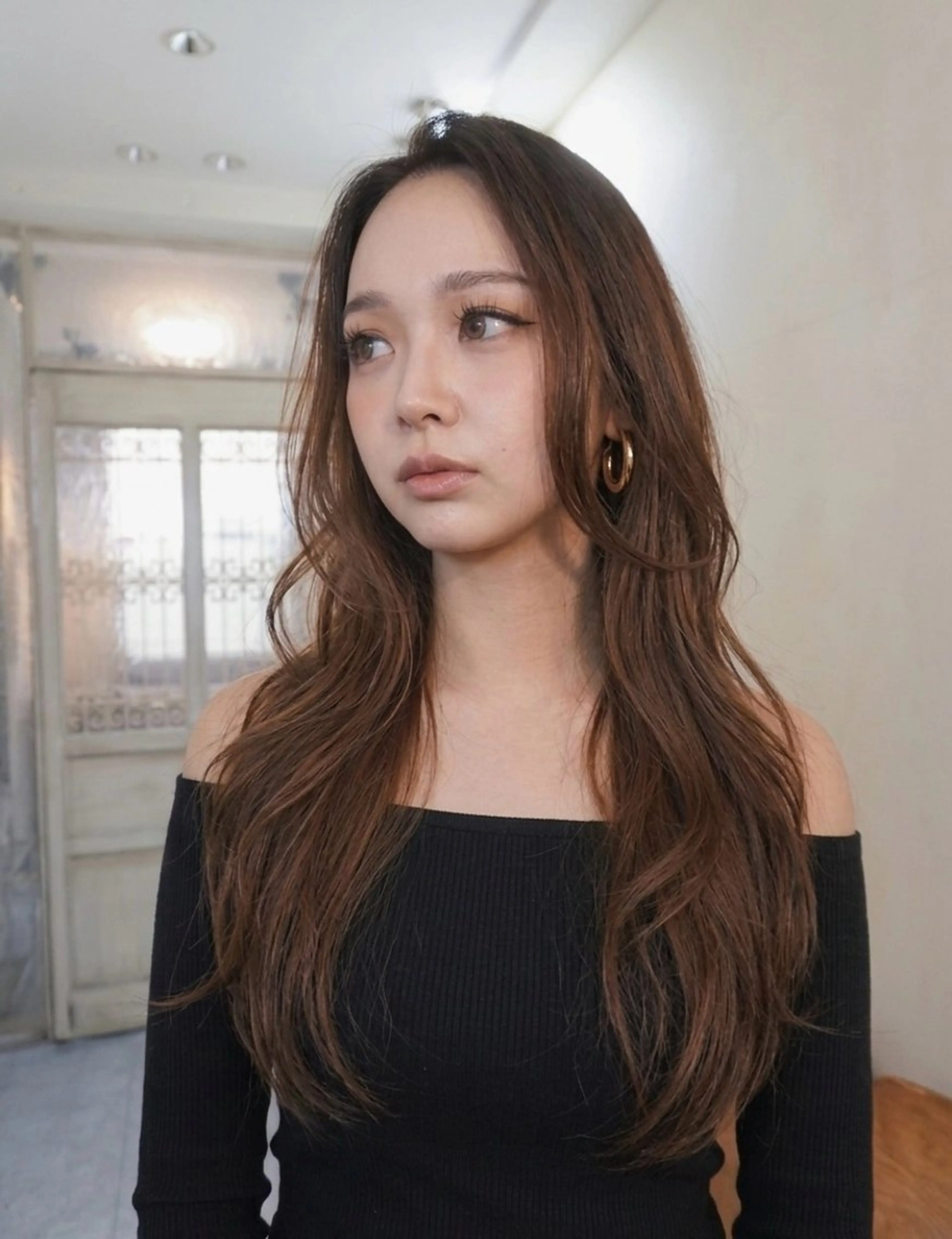 ロング カット トリートメント レイヤーカット/ 管原久遠のヘアスタイル