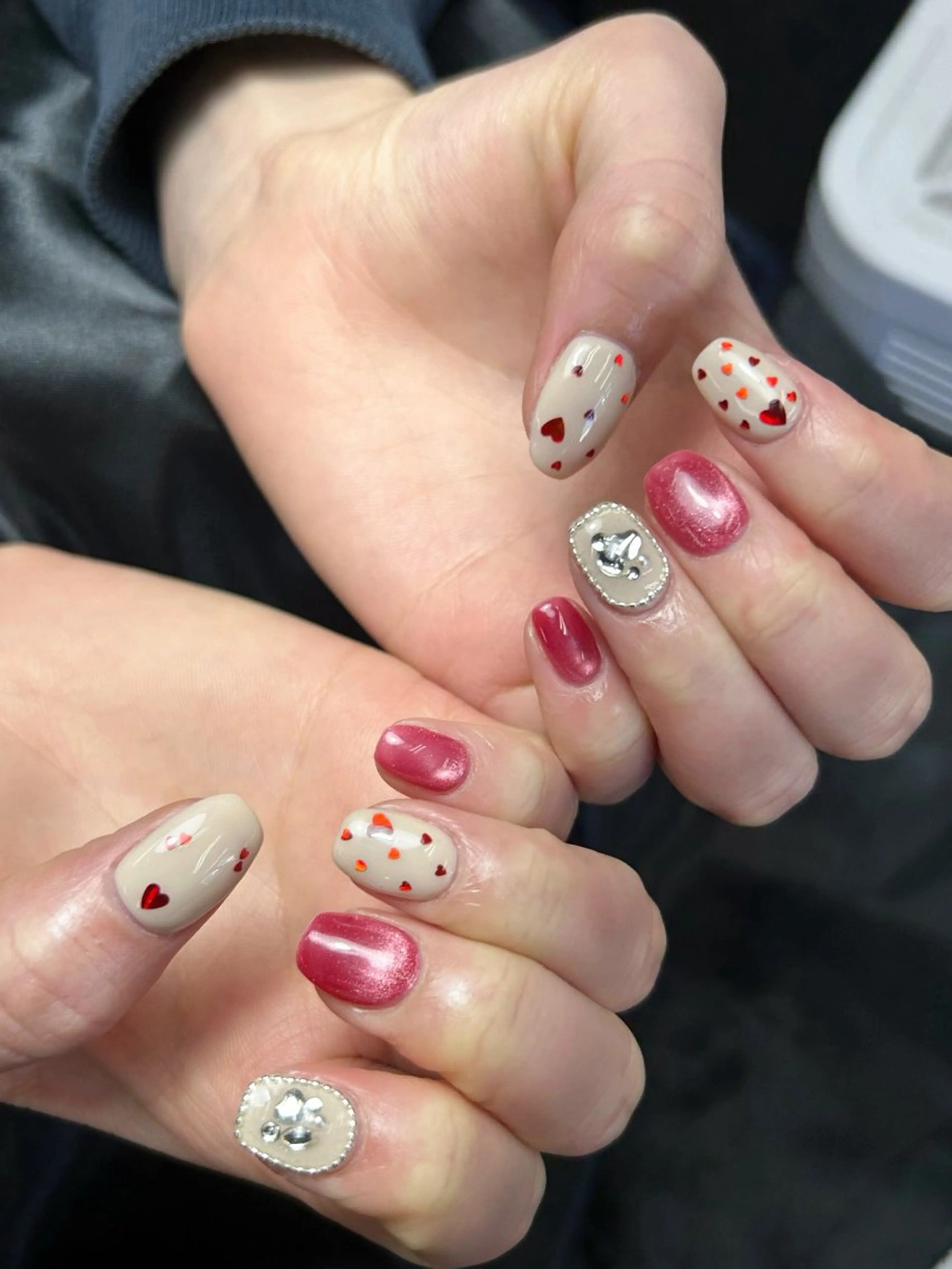 ネイル 韓国ネイル 持ち込み ニュアンスネイル ネイルチップ 冬ネイル LISA ANA.CHUOのネイルデザイン