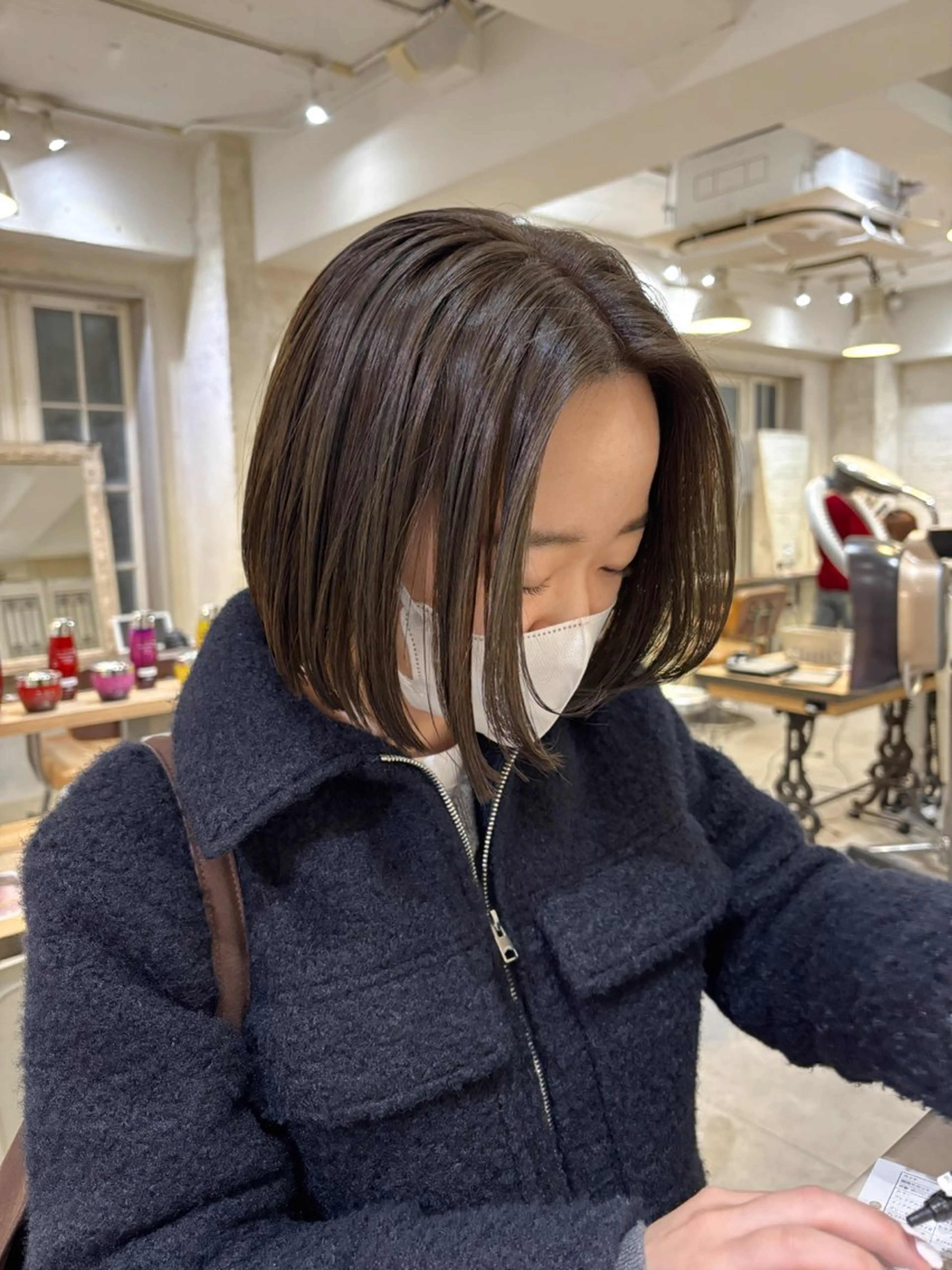 ショート カット ヘアカラー MINX青山店所属・結莉/ボブ/ 縮毛矯正のヘアスタイル