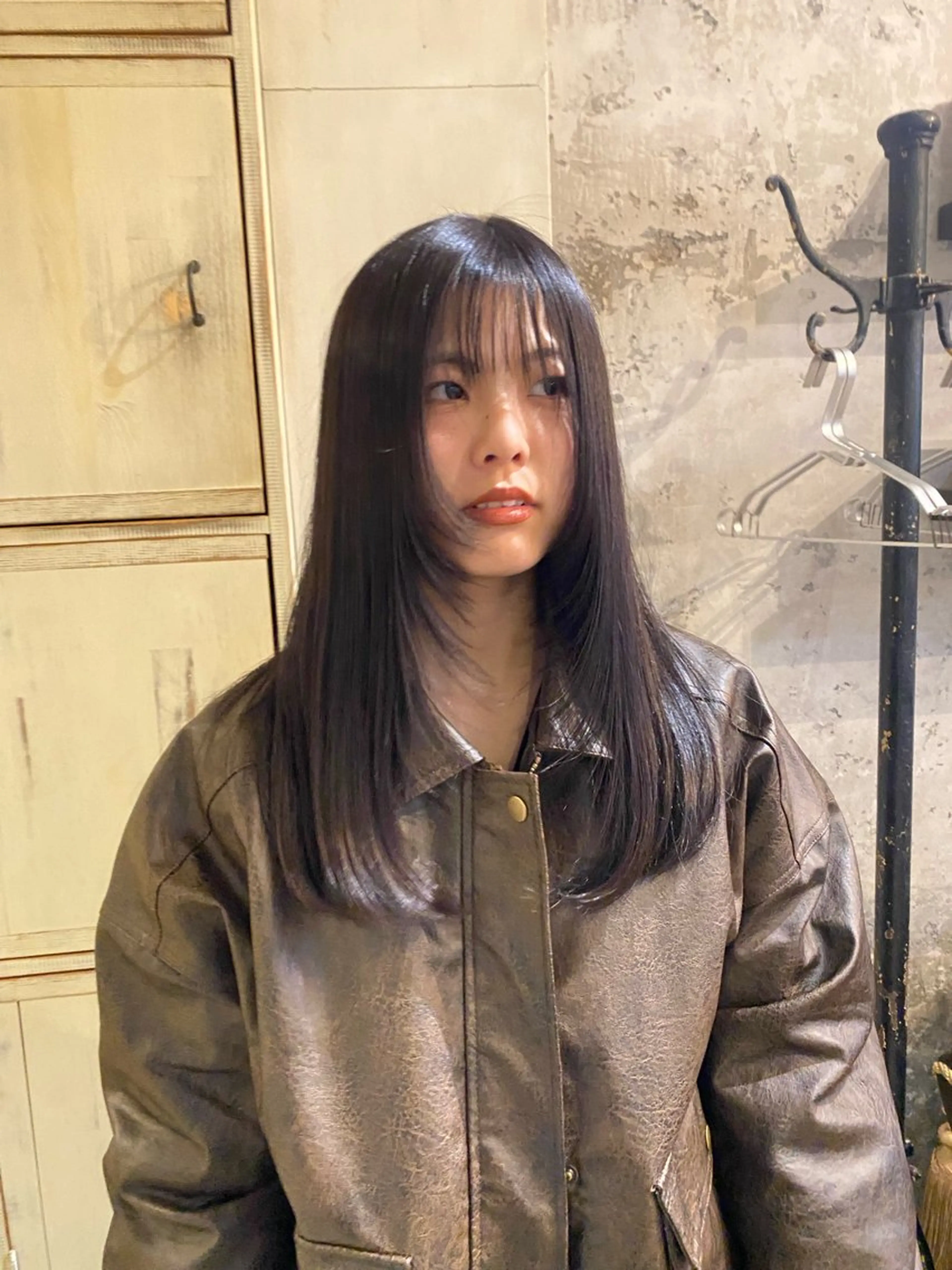 ミディアム カラー ベージュカラー ラベンダーカラー ラベンダーベージュ ネイビーカラー 顔まわりレイヤー 髪質改善🤍ボブ🤍 ARC＋代官山/りこのヘアスタイル