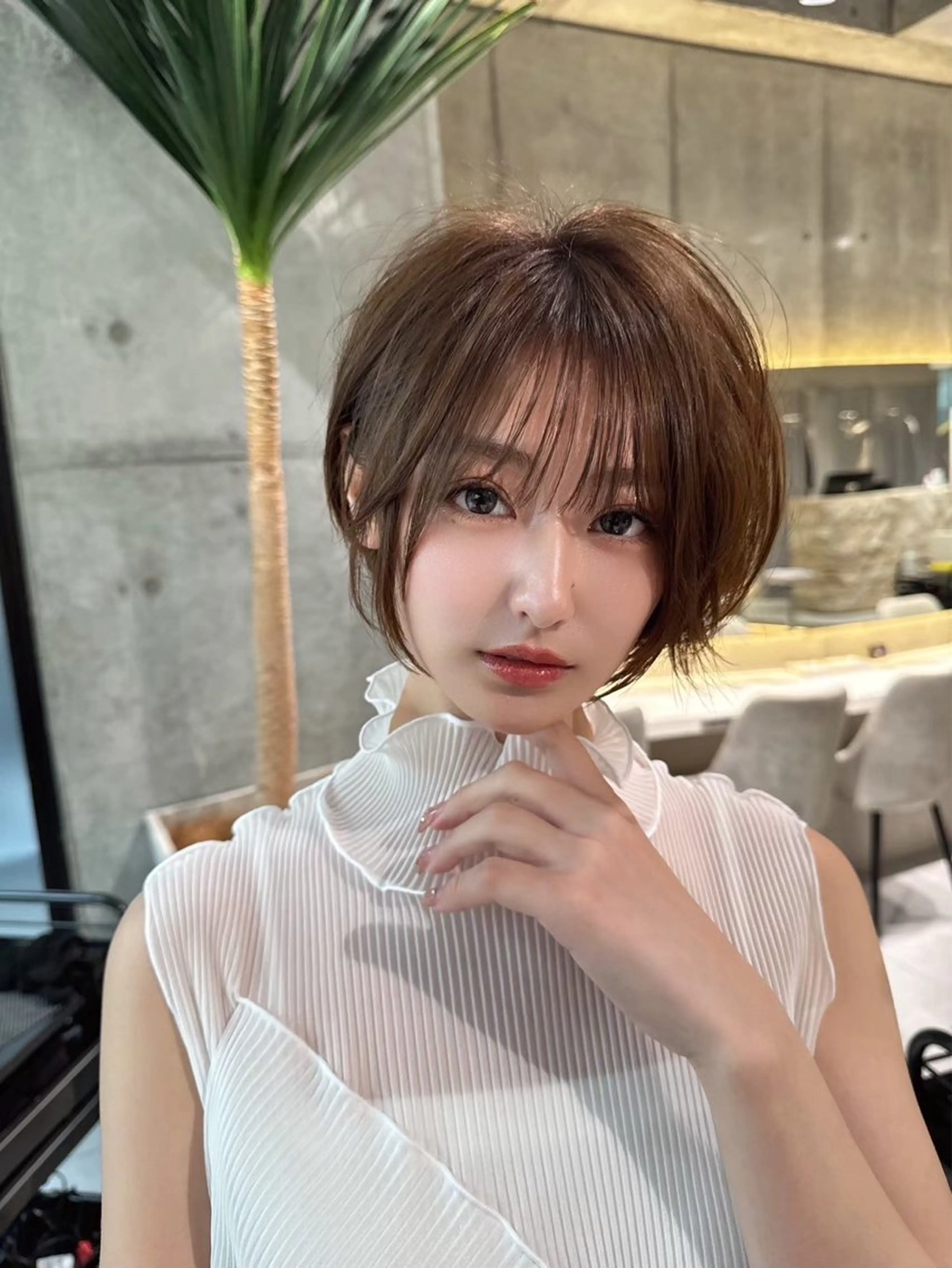 ショート カラー レイヤーダブルカラー KYONのヘアスタイル