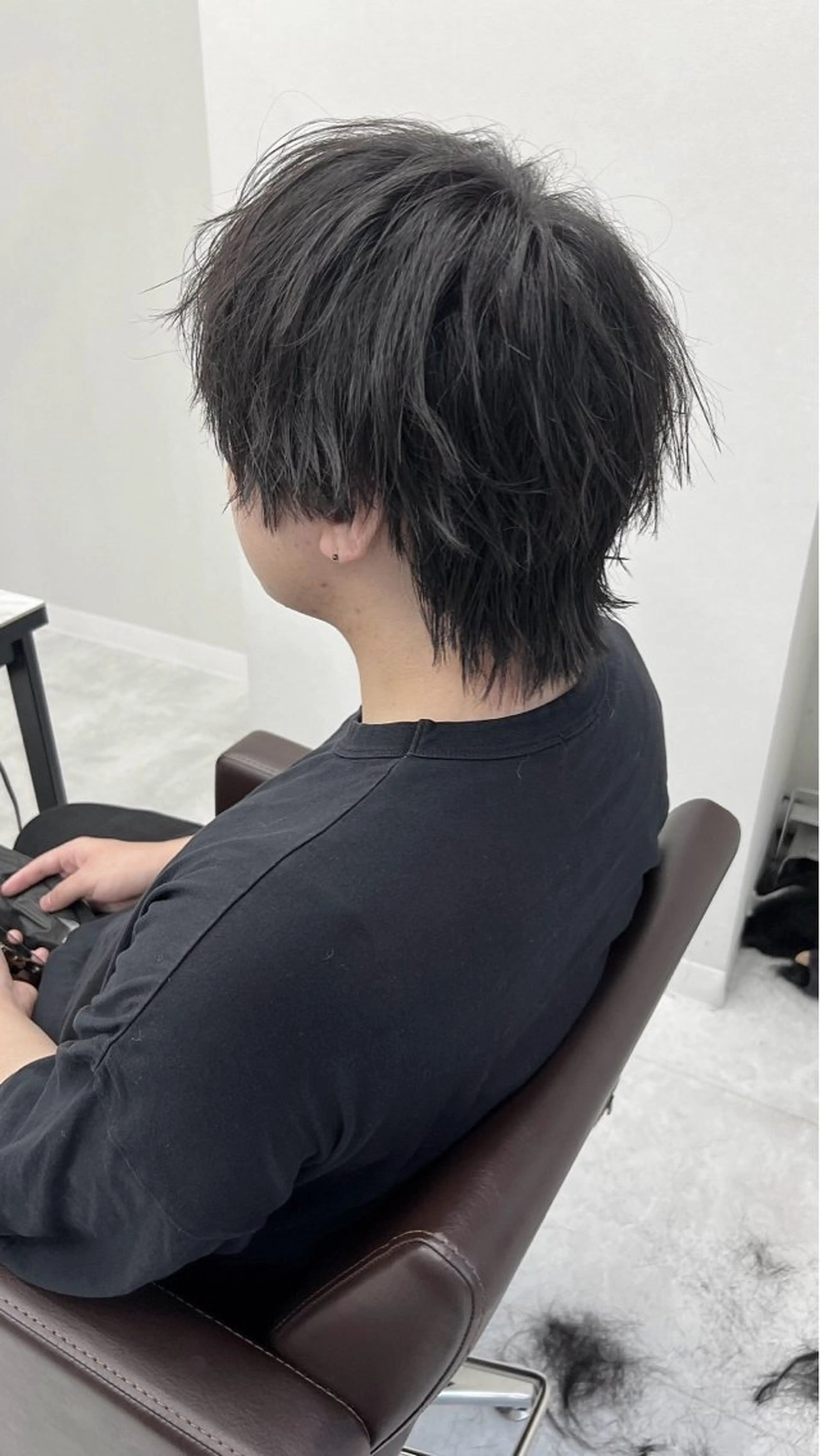 メンズ カット ニュアンス/フェザー /ウルフ/伶馬のヘアスタイル