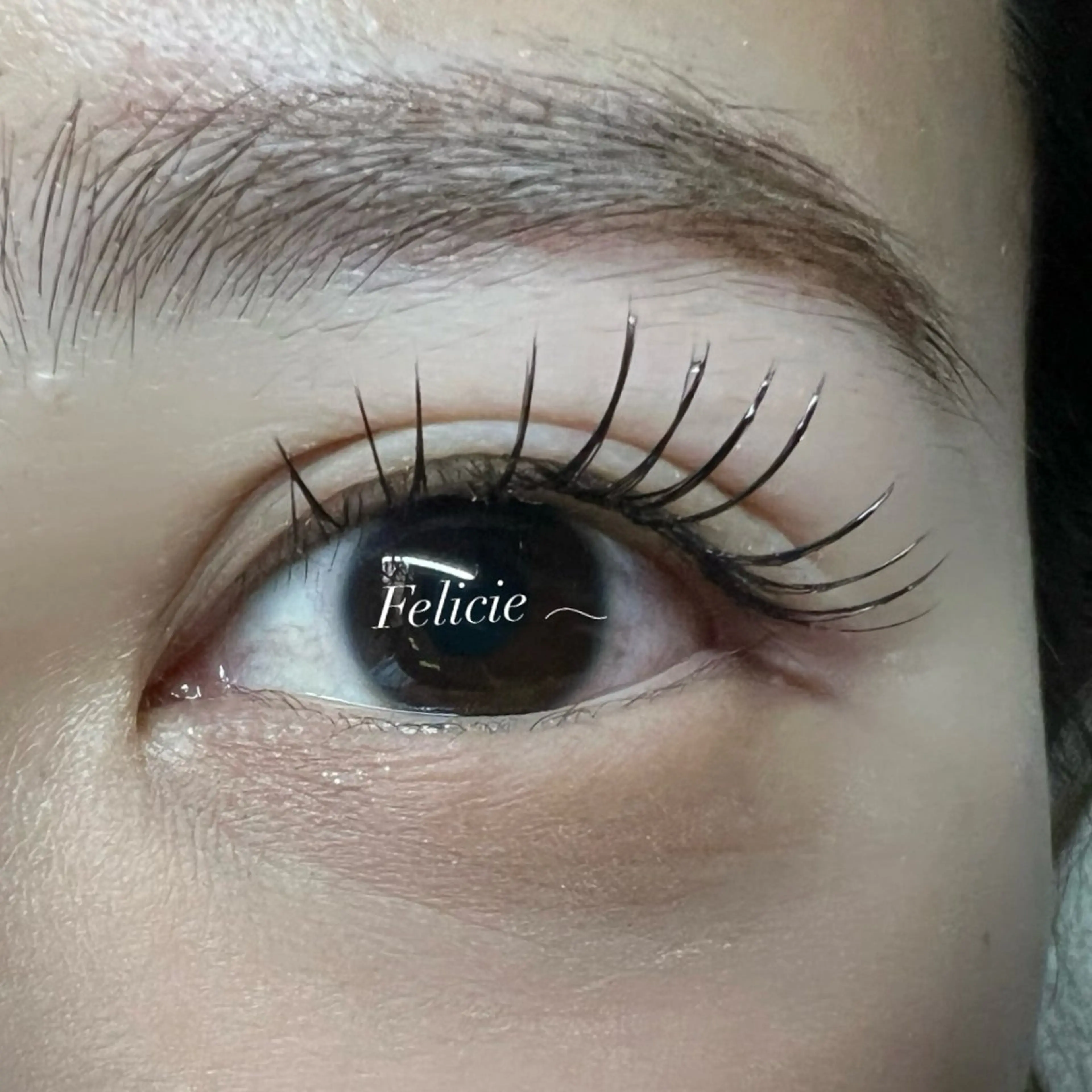 マツエク・マツパ フラットラッシュ マツエク Felicie＊ Sayakaのマツエク・マツパデザイン