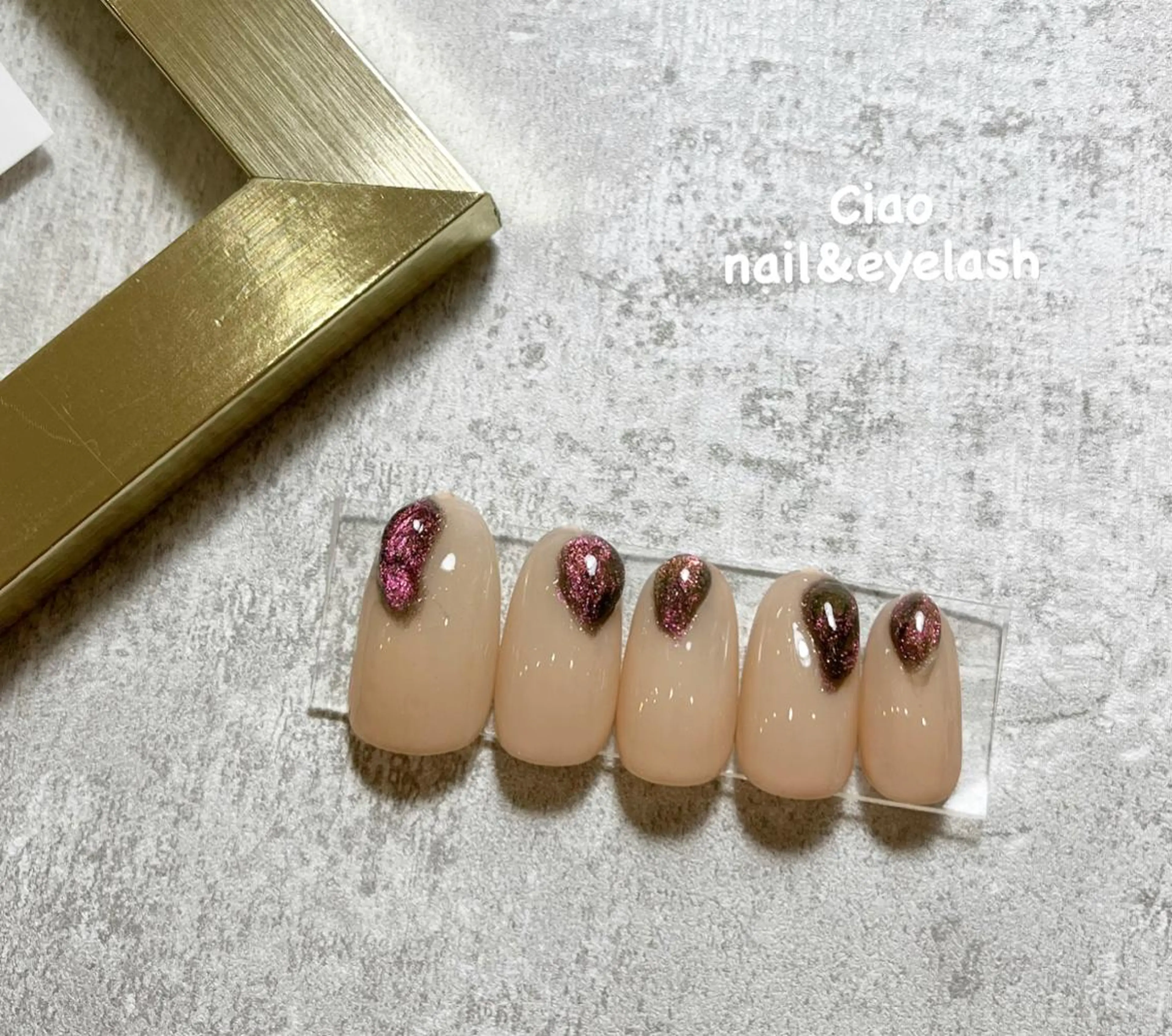 ネイル アートネイル ジェルネイル ニュアンスネイル 冬ネイル #Amin nail salonのネイルデザイン
