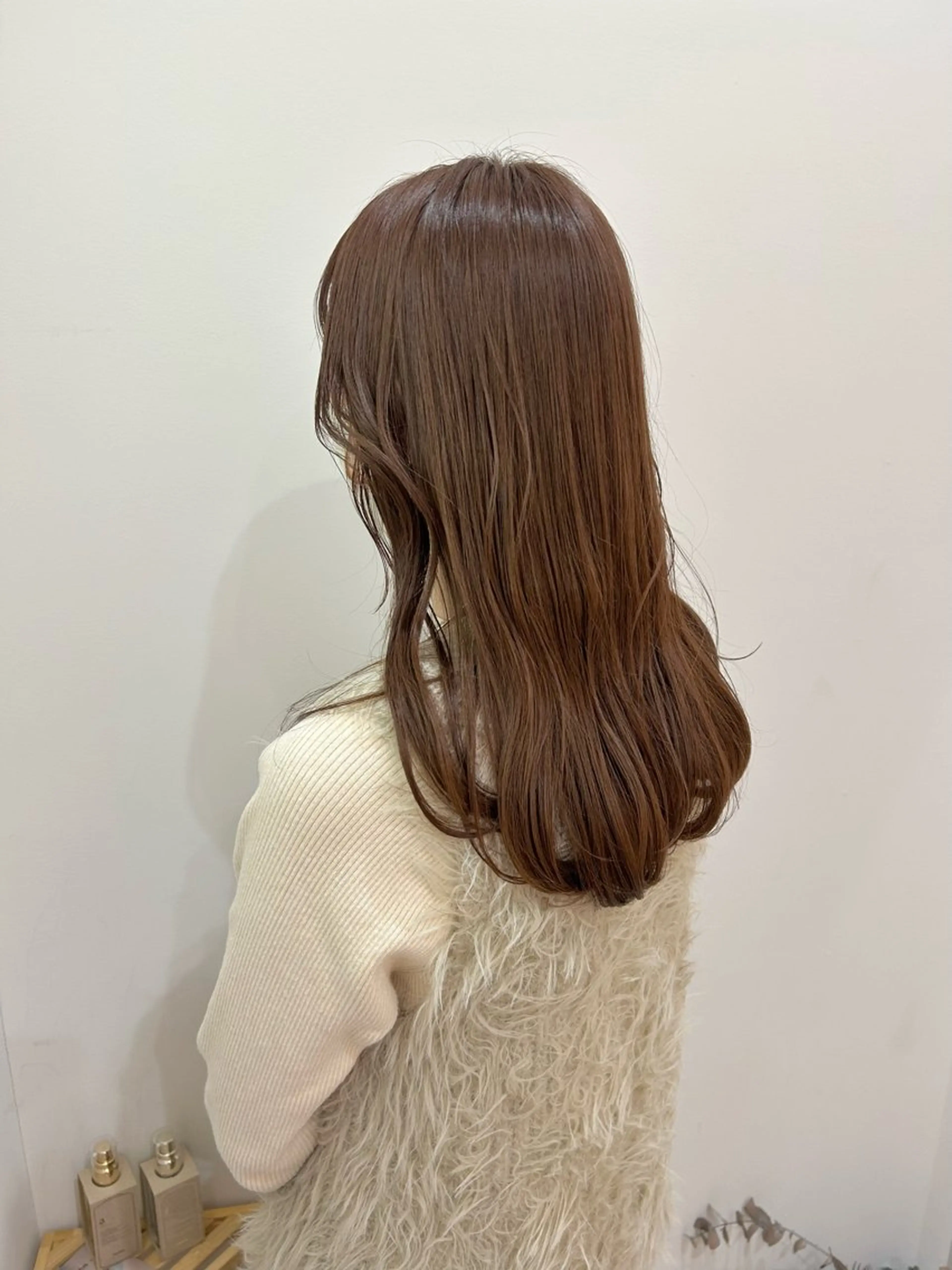 セミロング カラー ベージュカラー ココアベージュ ボブレイヤー/ カラー診断/Amiのヘアスタイル