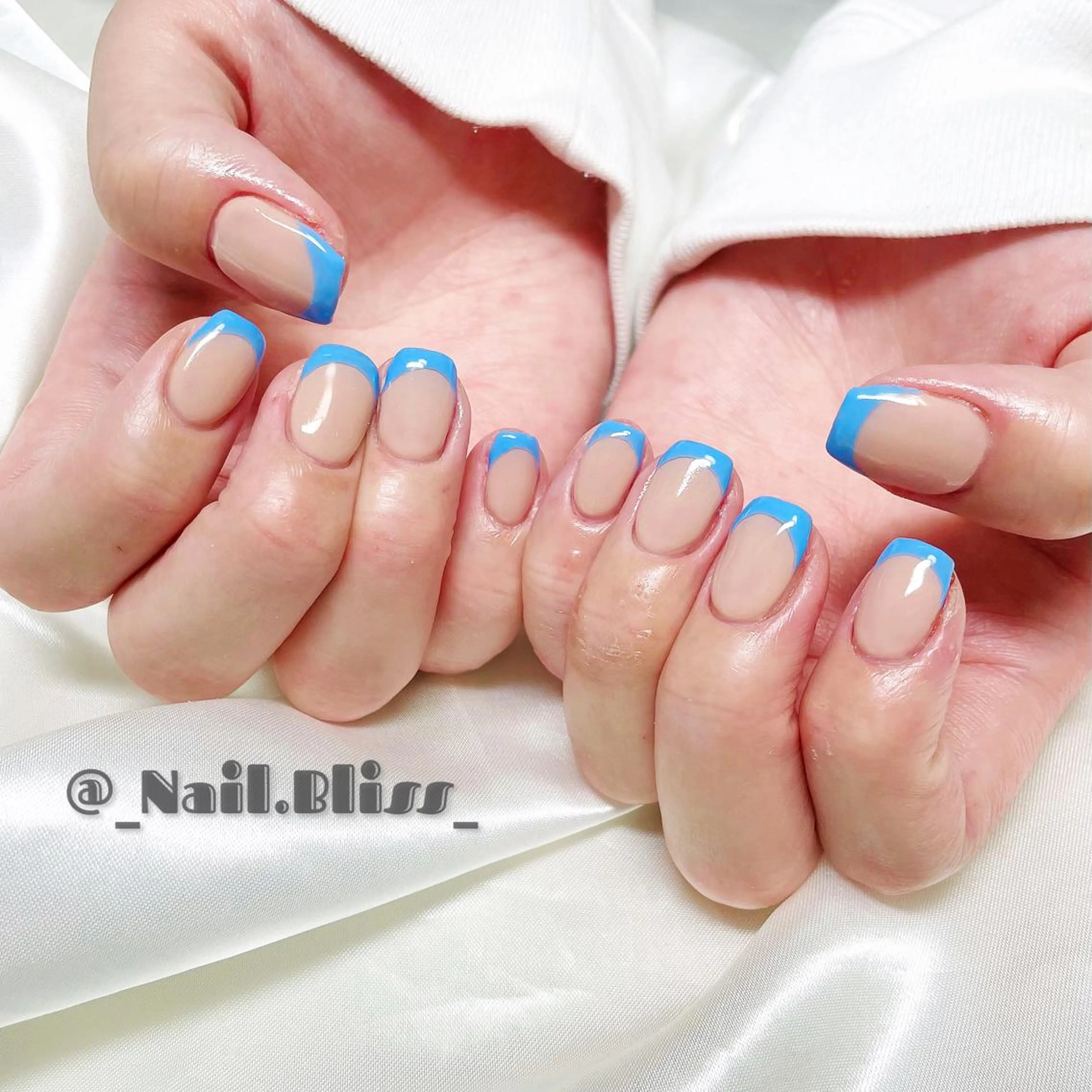 ネイル フレンチネイル シンプルネイル ハンドネイル NAIL BLISSのネイルデザイン