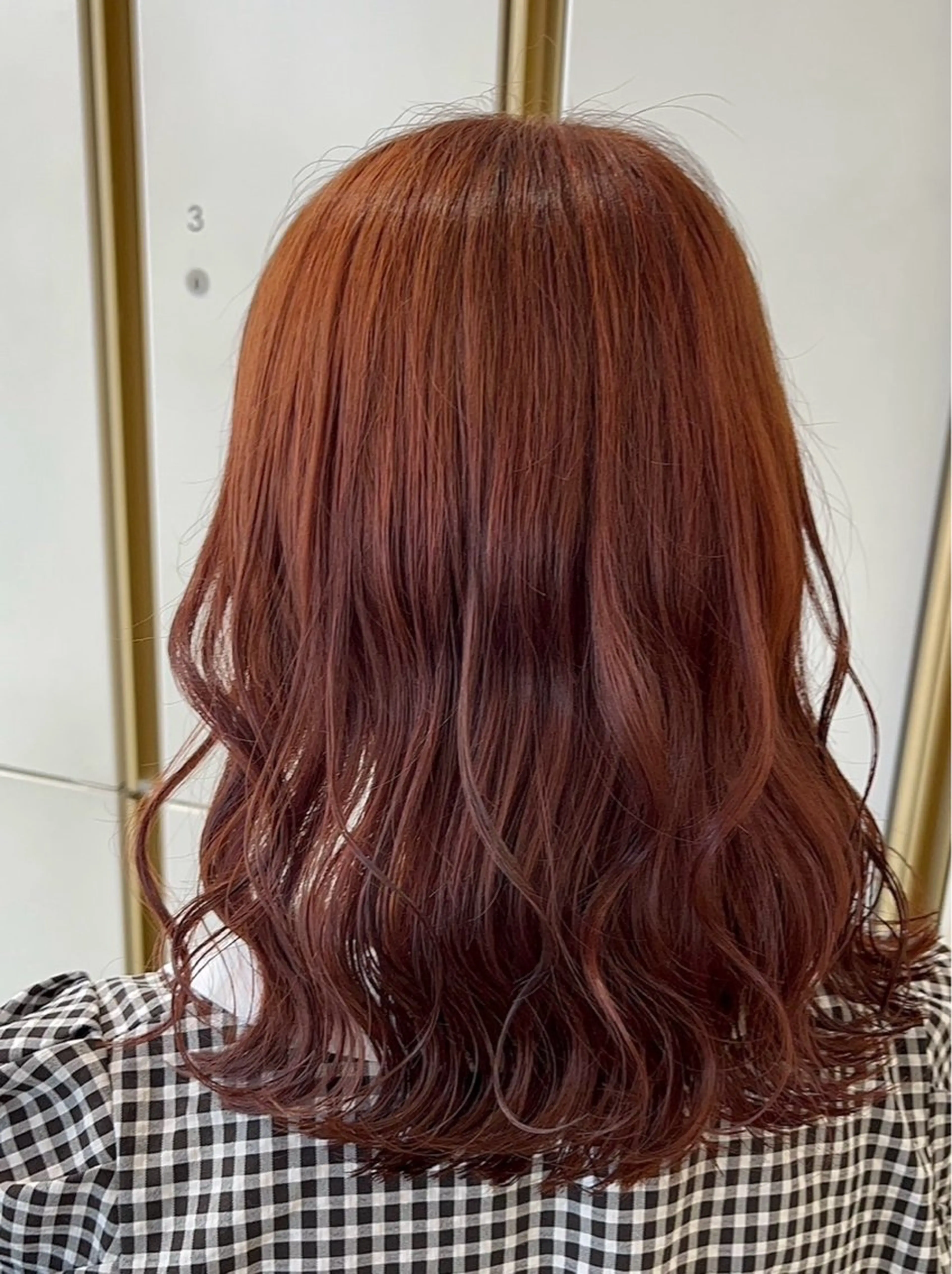 ミディアム ヘアカラー トリートメント Ken 縮毛矯正/韓国風ヘアのヘアスタイル