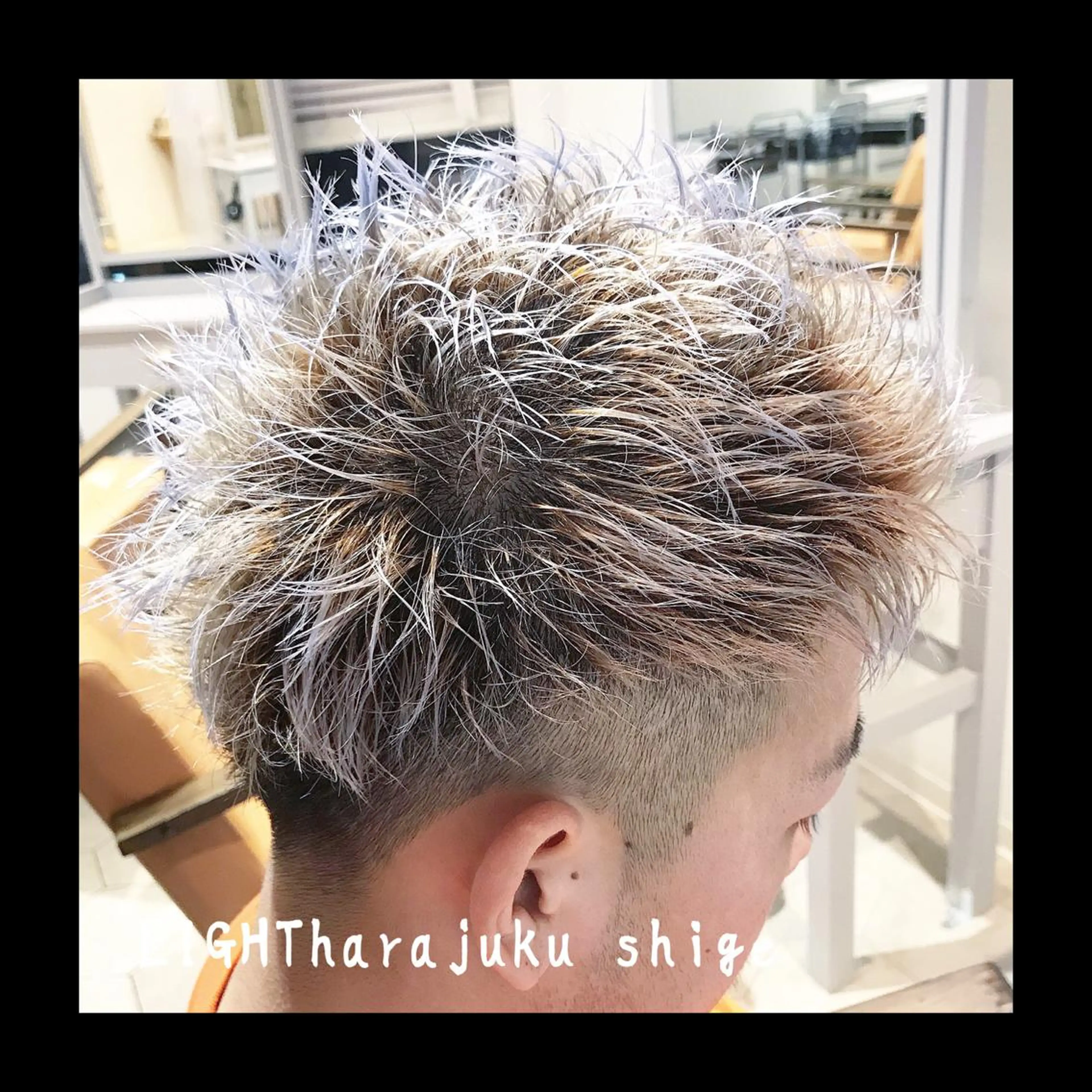 ショート カラー メンズ グラデーションカラー 及川シゲル 髪質改善講師のヘアスタイル