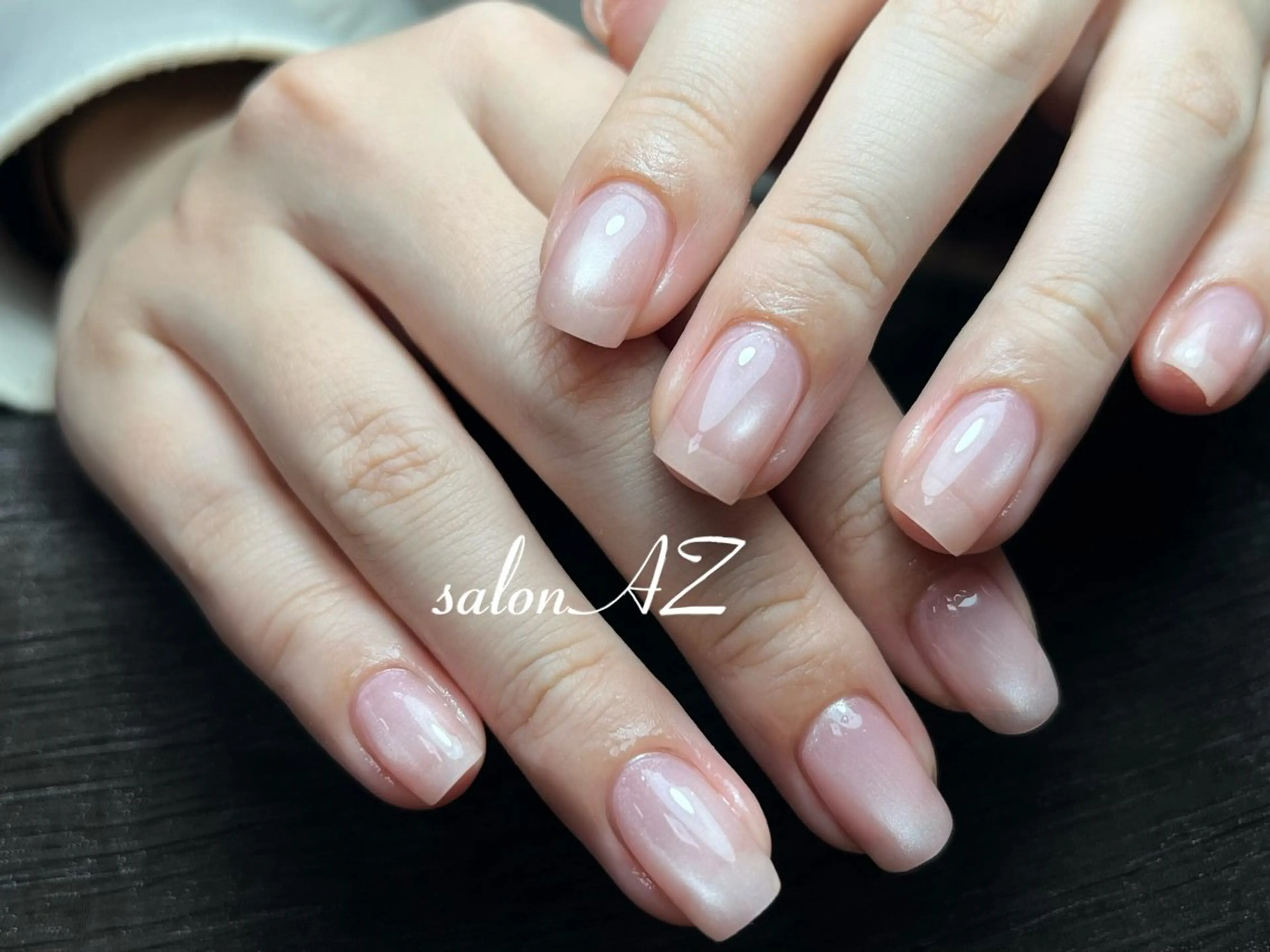 ネイル 長さ出し フットネイル フレンチネイル マグネットネイル ニュアンスネイル salon AZのネイルデザイン