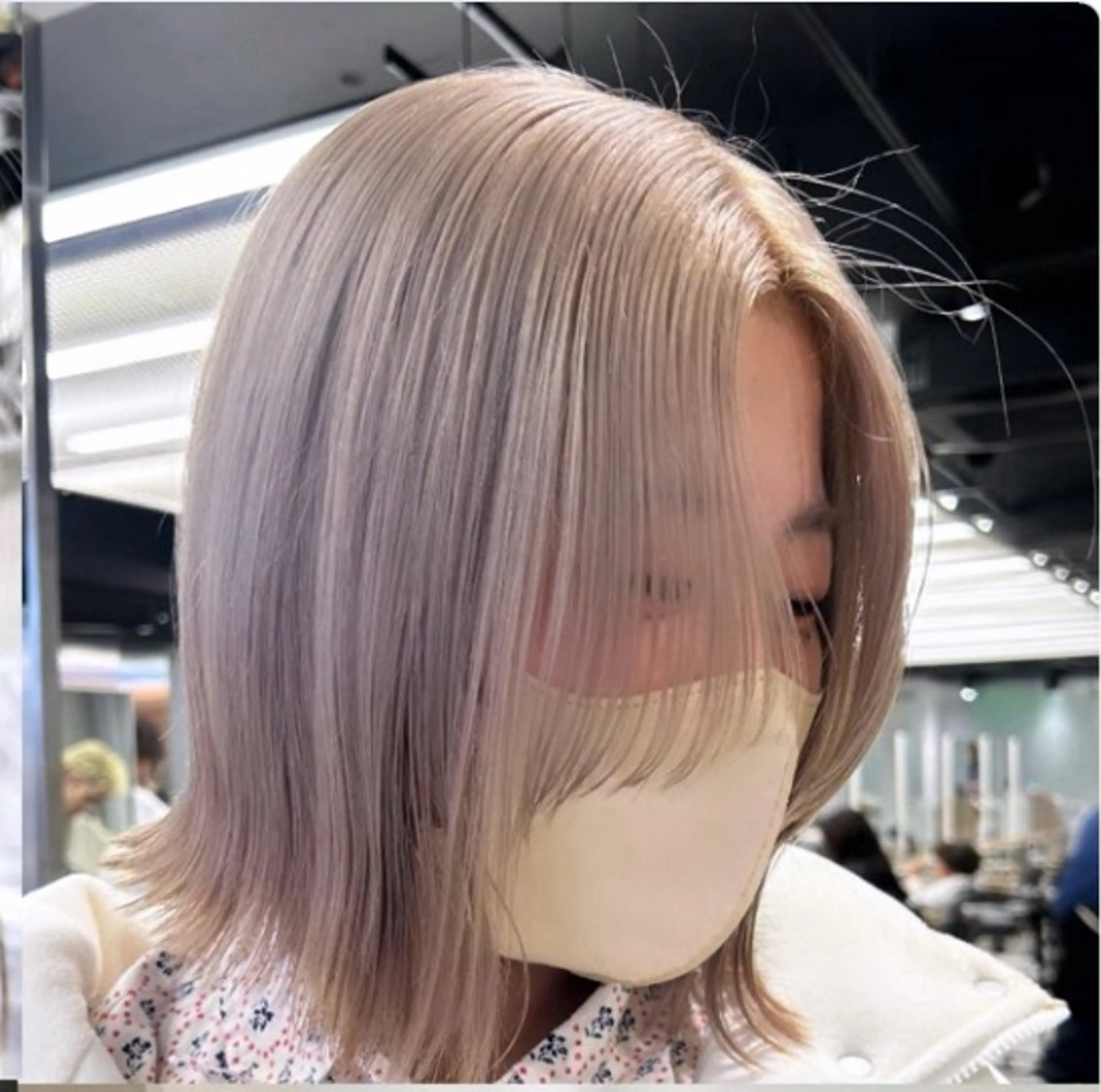 ミディアム カラー カット ヘアカラー トリートメント メンズ/ボブ/パーマ /くるみのマツエク・マツパデザイン