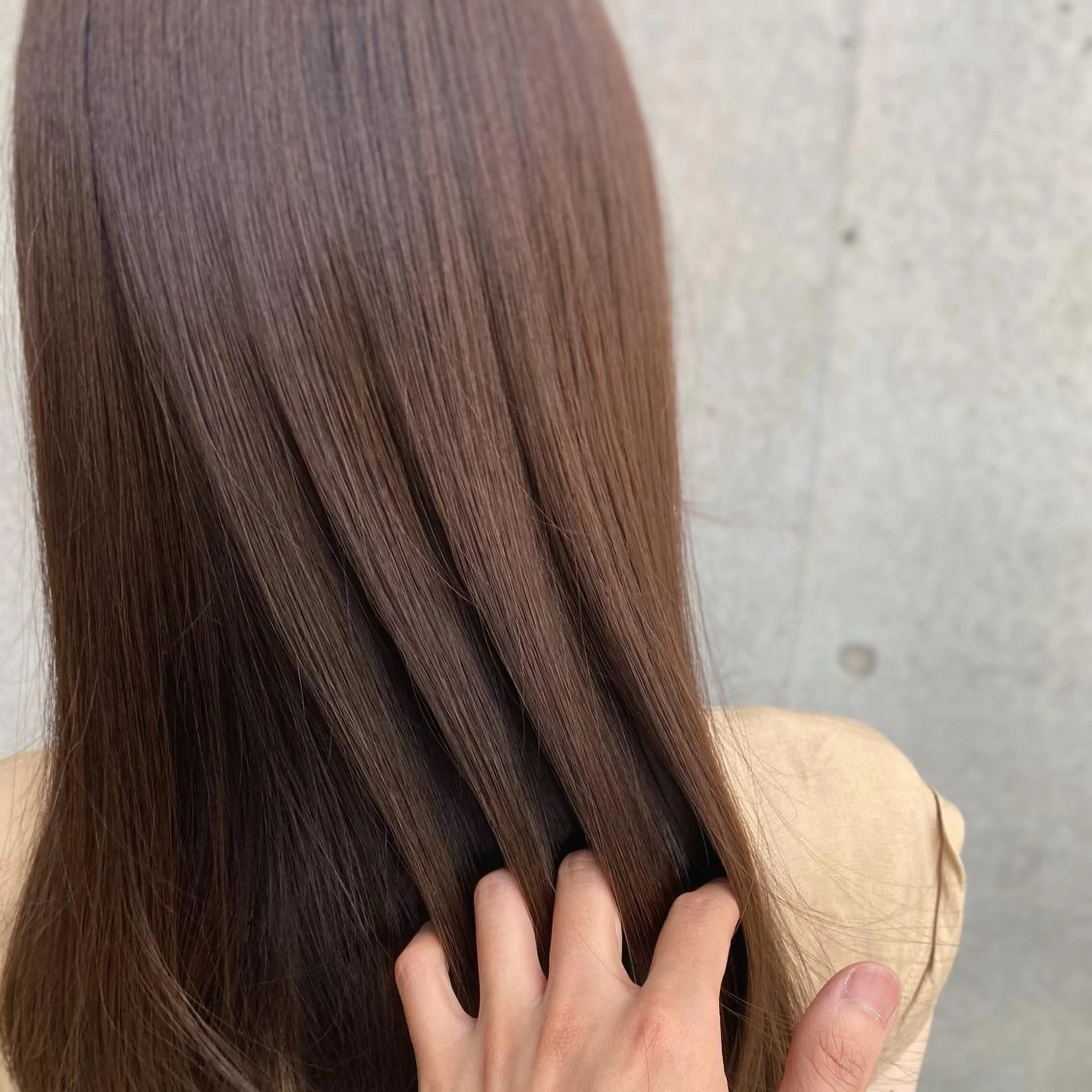 セミロング カラー モテ前髪 タゴメ シンヤのヘアスタイル
