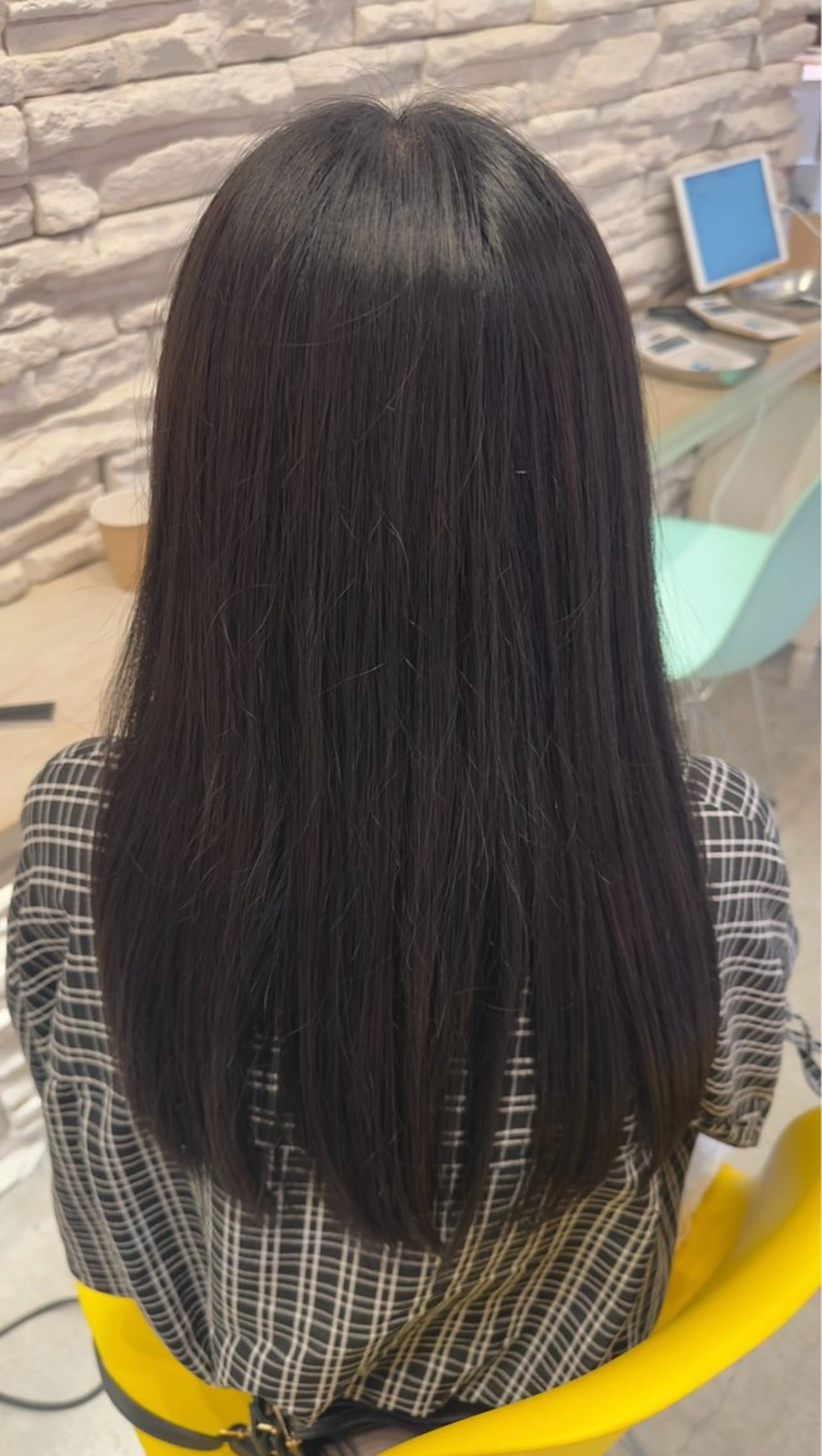 カラー 黒髪 ブルーカラー ブルーブラック ⭐︎ koto ⭐︎のヘアスタイル