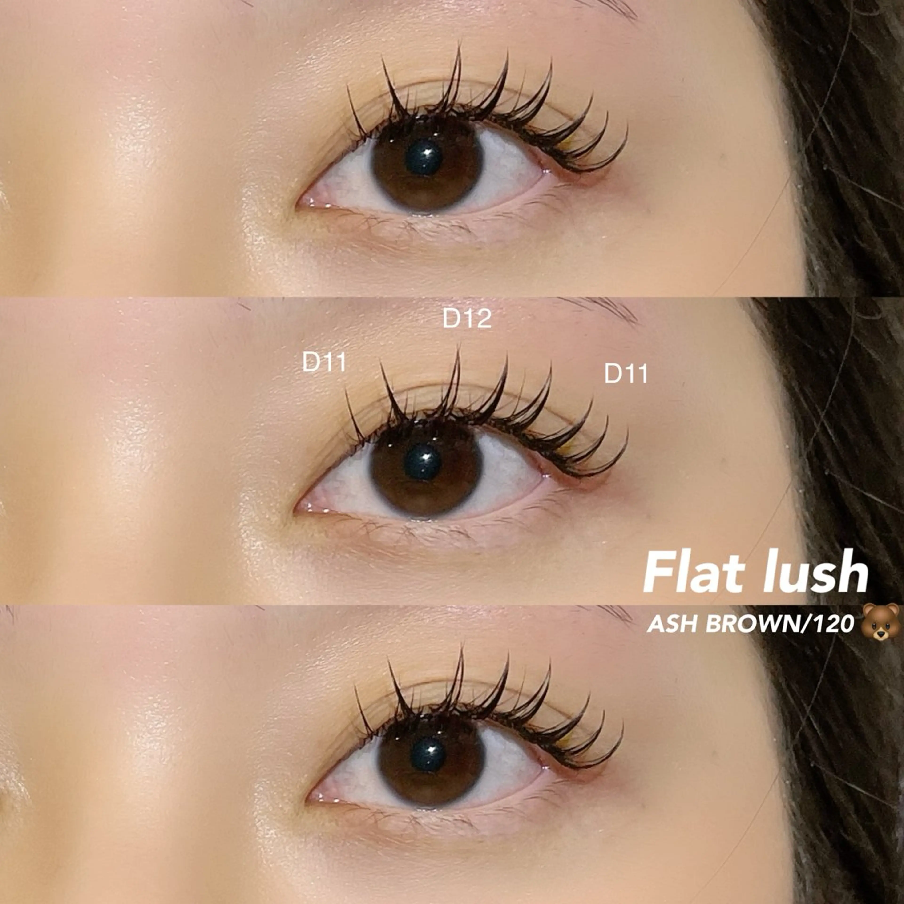 マツエク・マツパ カラーマツエク フラットラッシュ マツエク Lana by and life所属・mayu 🌷のマツエク・マツパデザイン