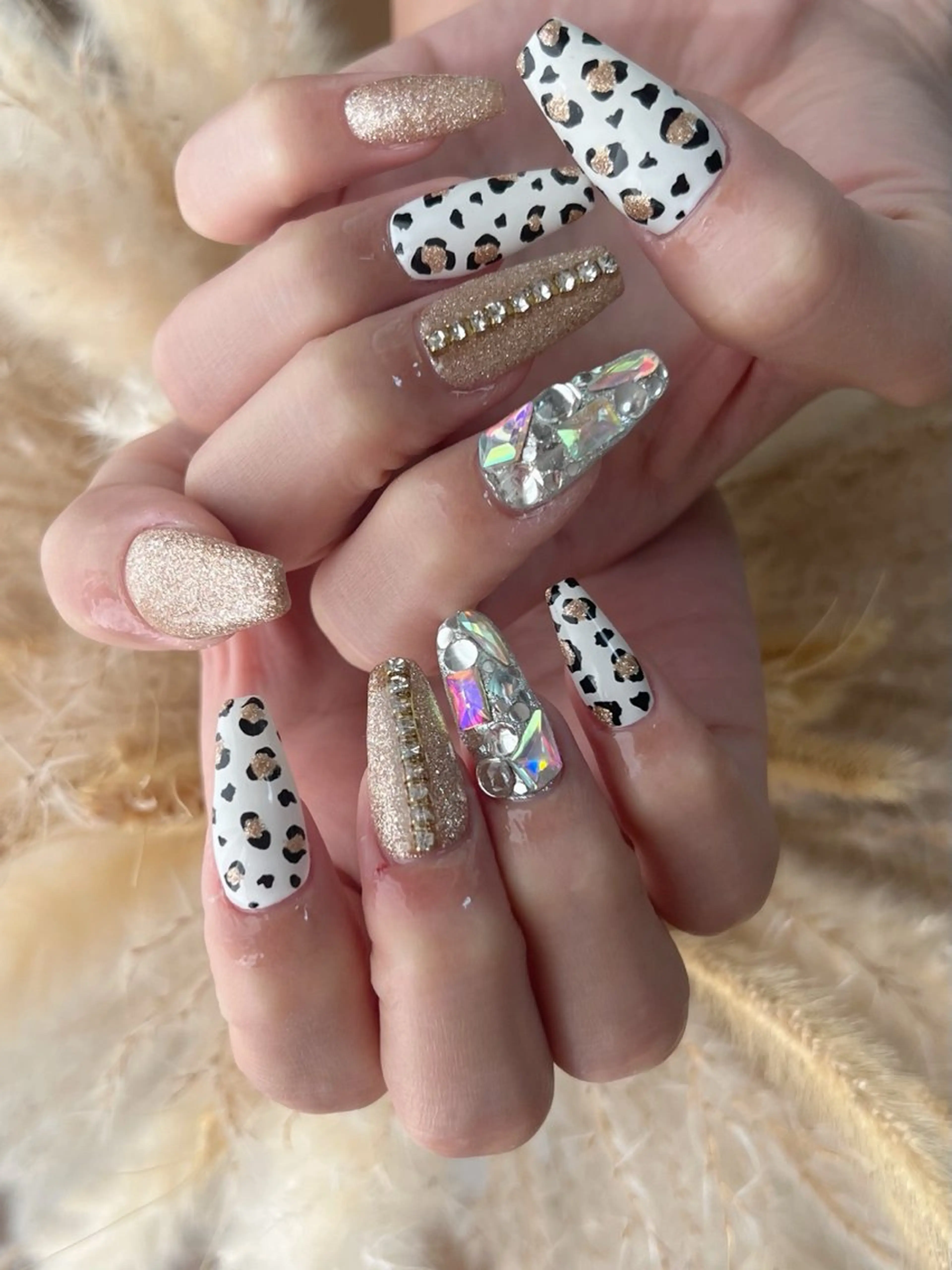 ネイル アニマル柄 ハンドネイル 川端 京香のネイルデザイン