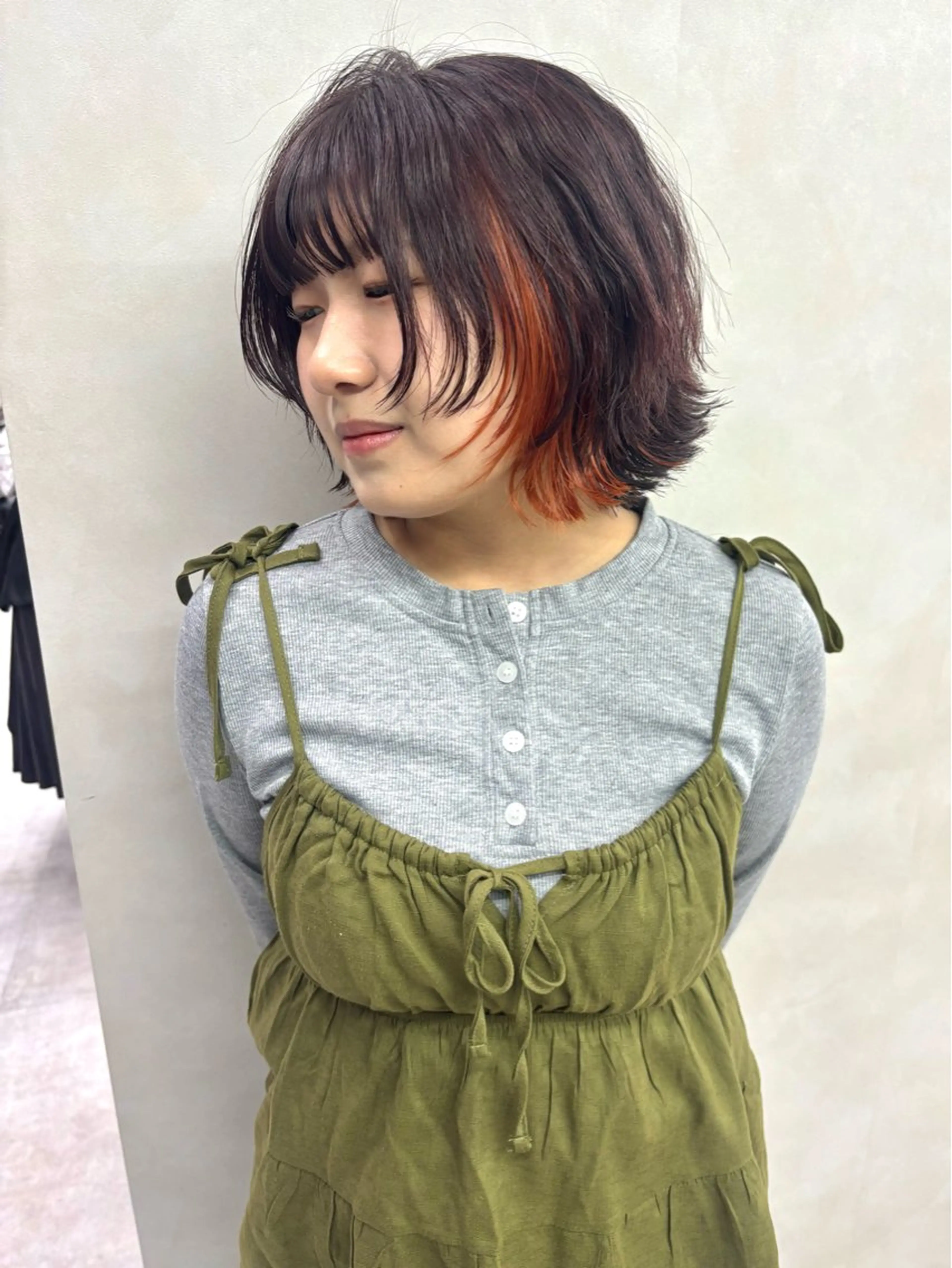 ショート カラー ヘアカラー トリートメント レイヤー/透明感 カラー💘akariのヘアスタイル