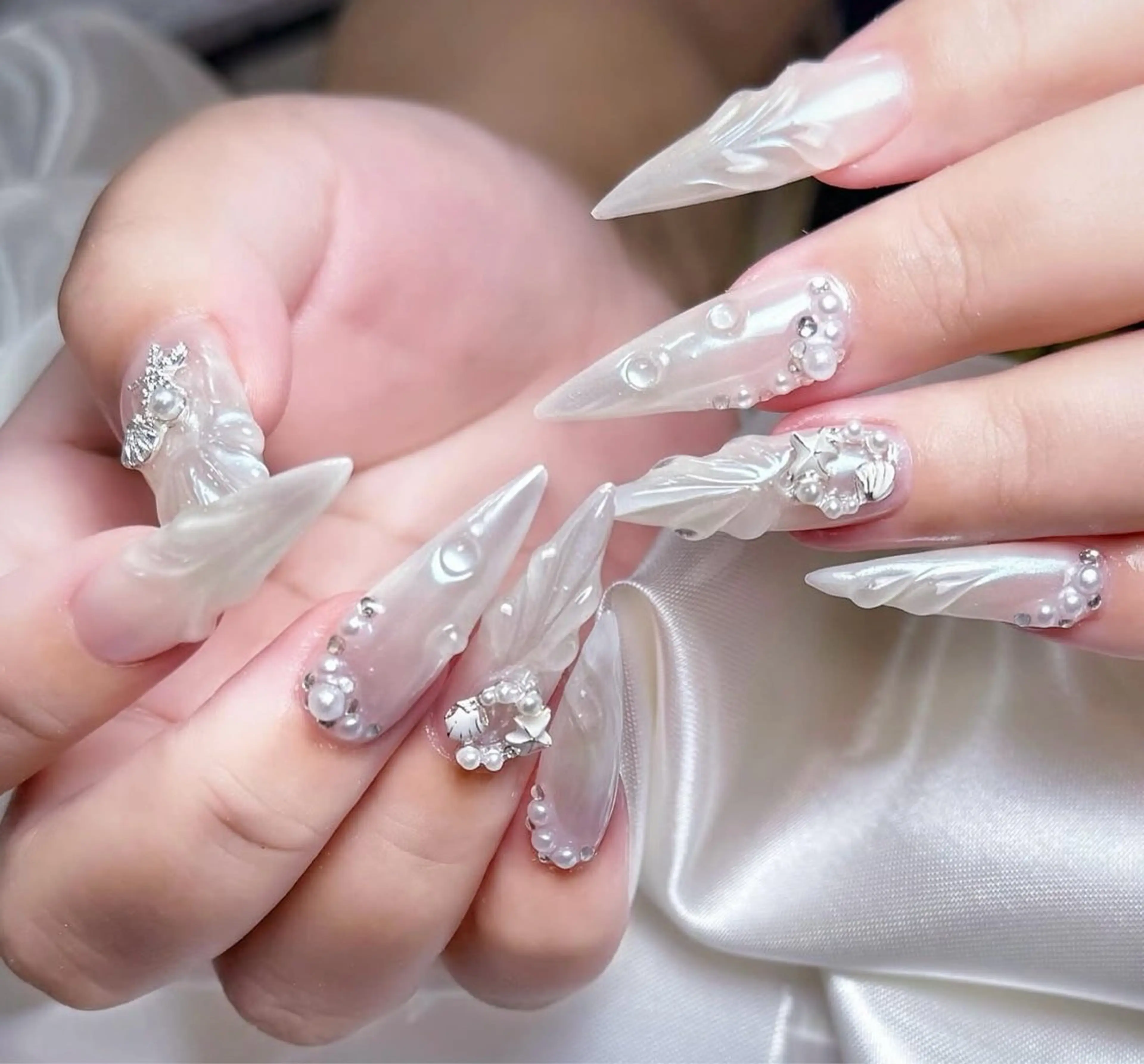 ネイル 韓国ネイル 持ち込み ニュアンスネイル ネイルチップ ハンドネイル TABI ANA.CHUOのネイルデザイン