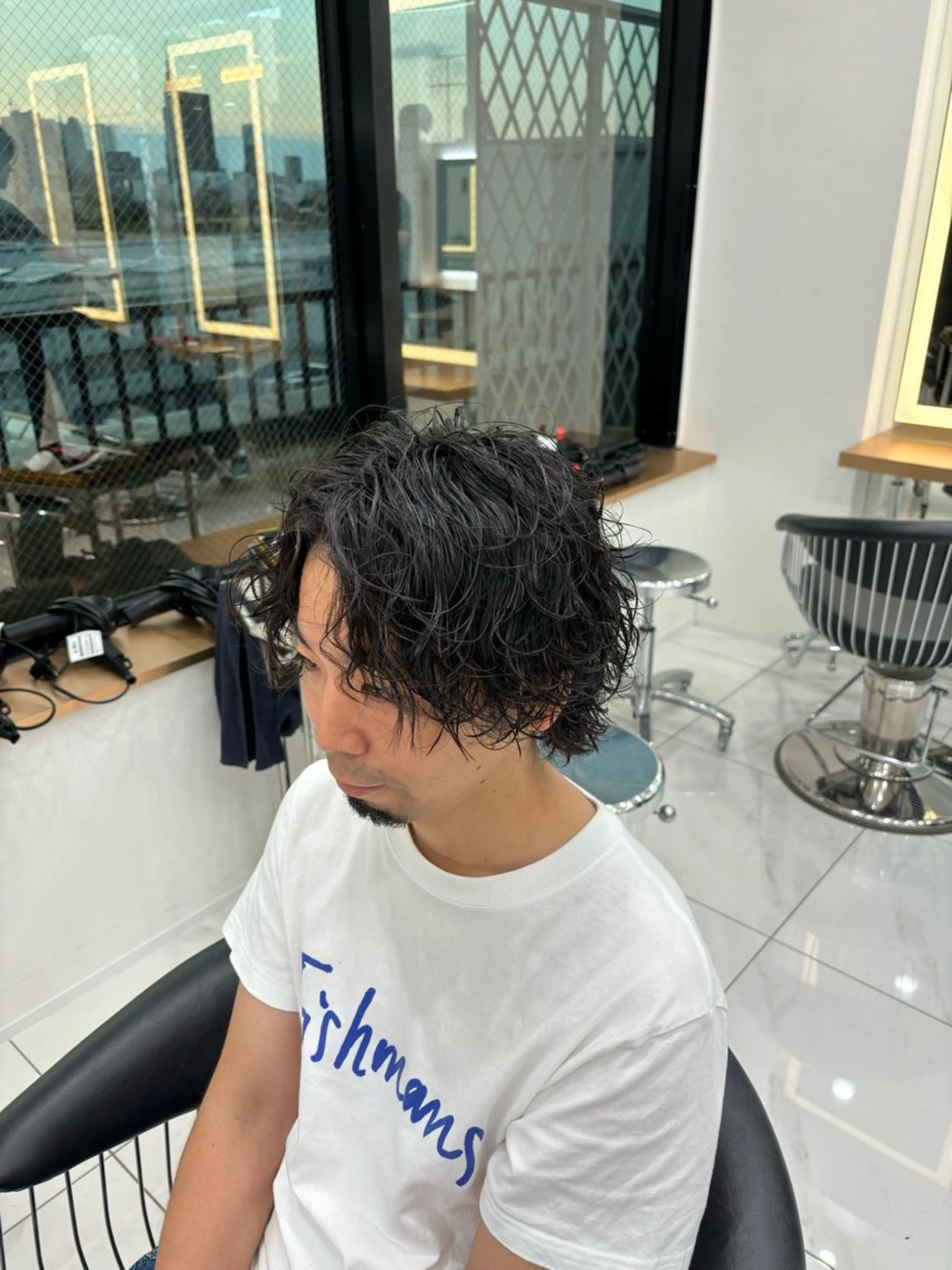 パーマ メンズ メンズパーマ メンズパーマ/ メンズカット/仙田旭のヘアスタイル