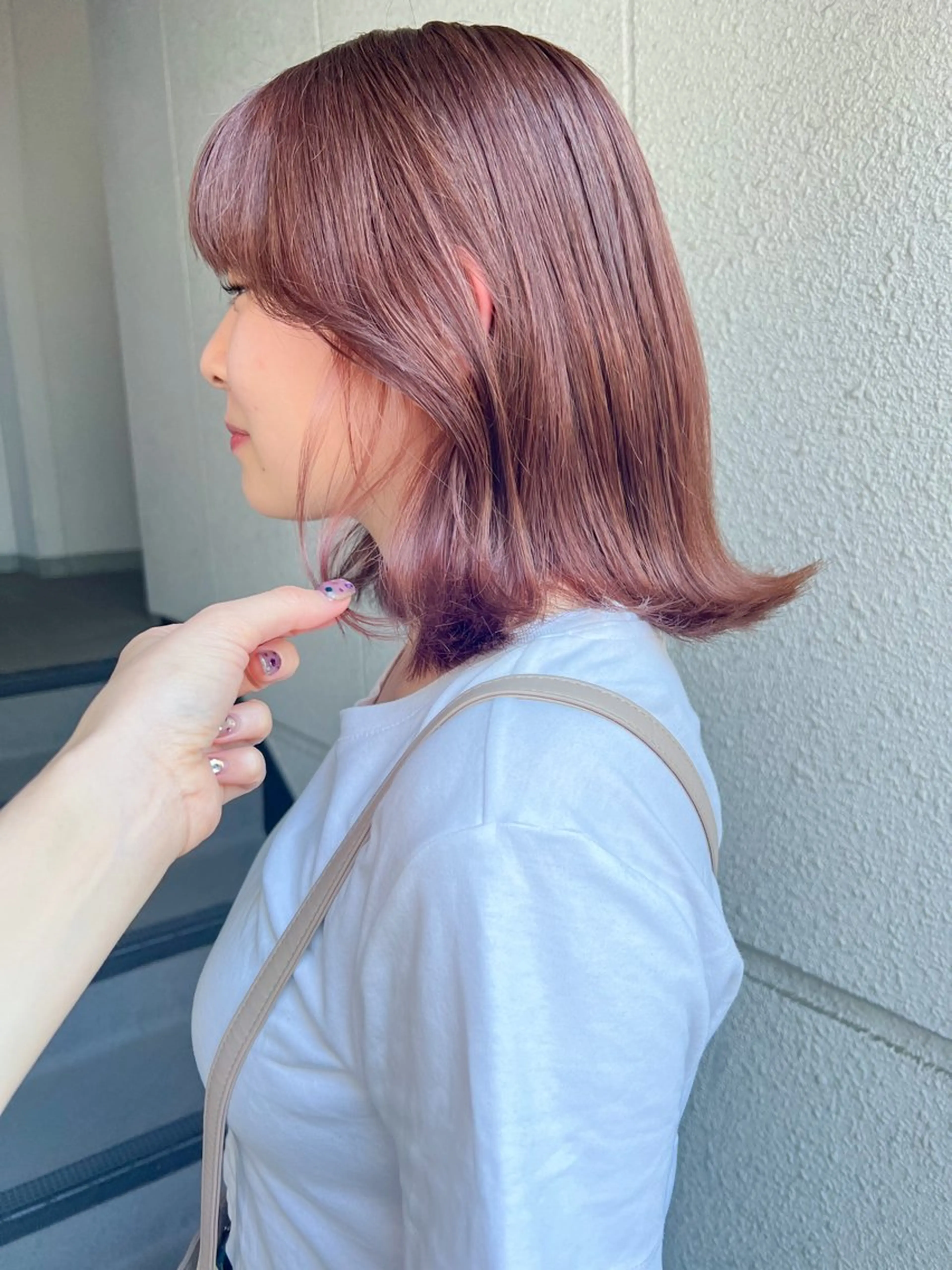 ミディアム カラー ブラウンカラー オレンジ オレンジブラウン ヘアカラー カラーパティシエ facce🌼ikoのヘアスタイル