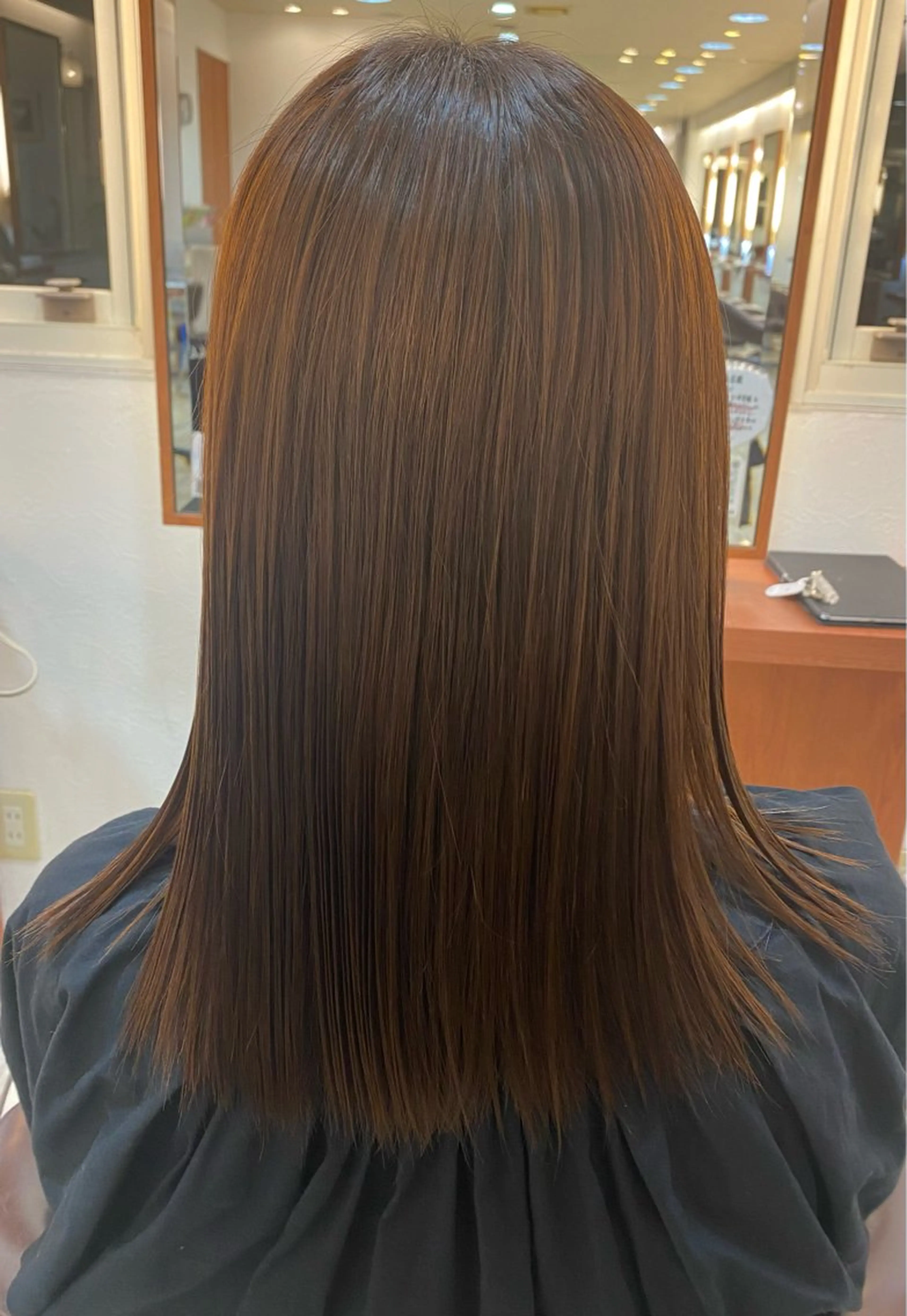 セミロング 縮毛矯正 縮毛矯正 山本 彩加のヘアスタイル