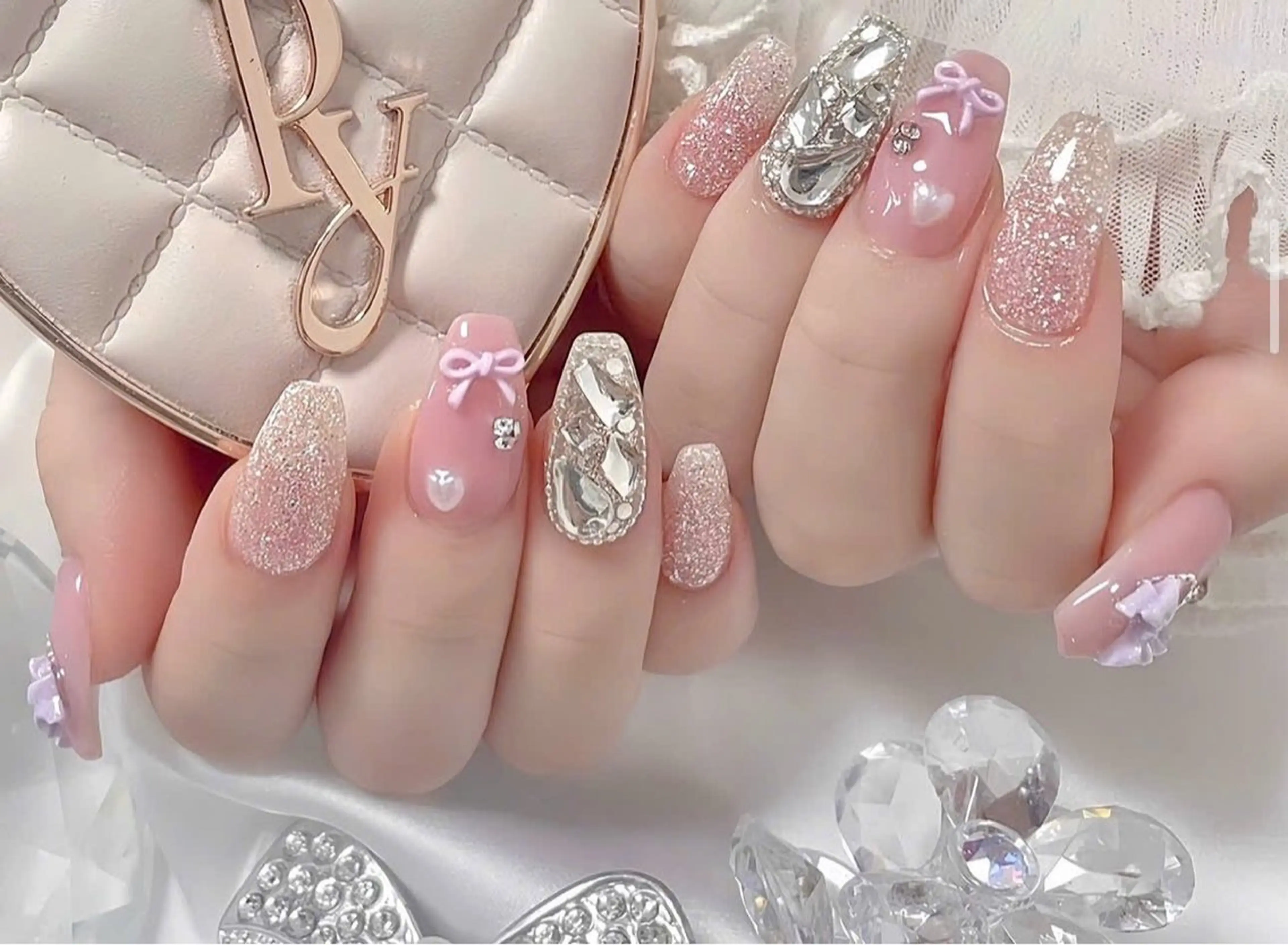 ネイル アートネイル 成人式 ジェルネイル ニュアンスネイル 夏ネイル ハンドネイル neco H.babynailのネイルデザイン
