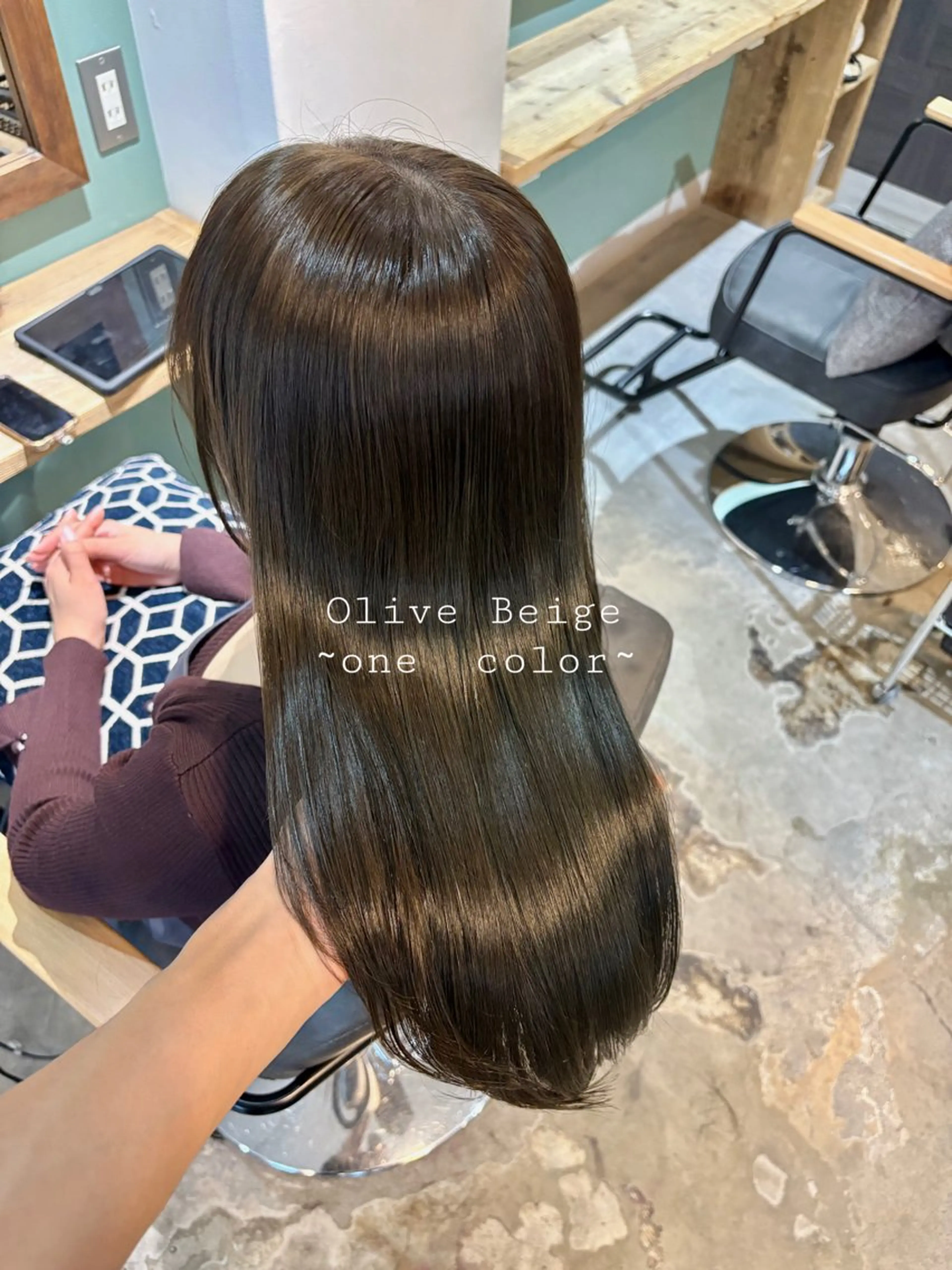 カラー ブリーチなしカラー/ 髪質改善/田中優のヘアスタイル