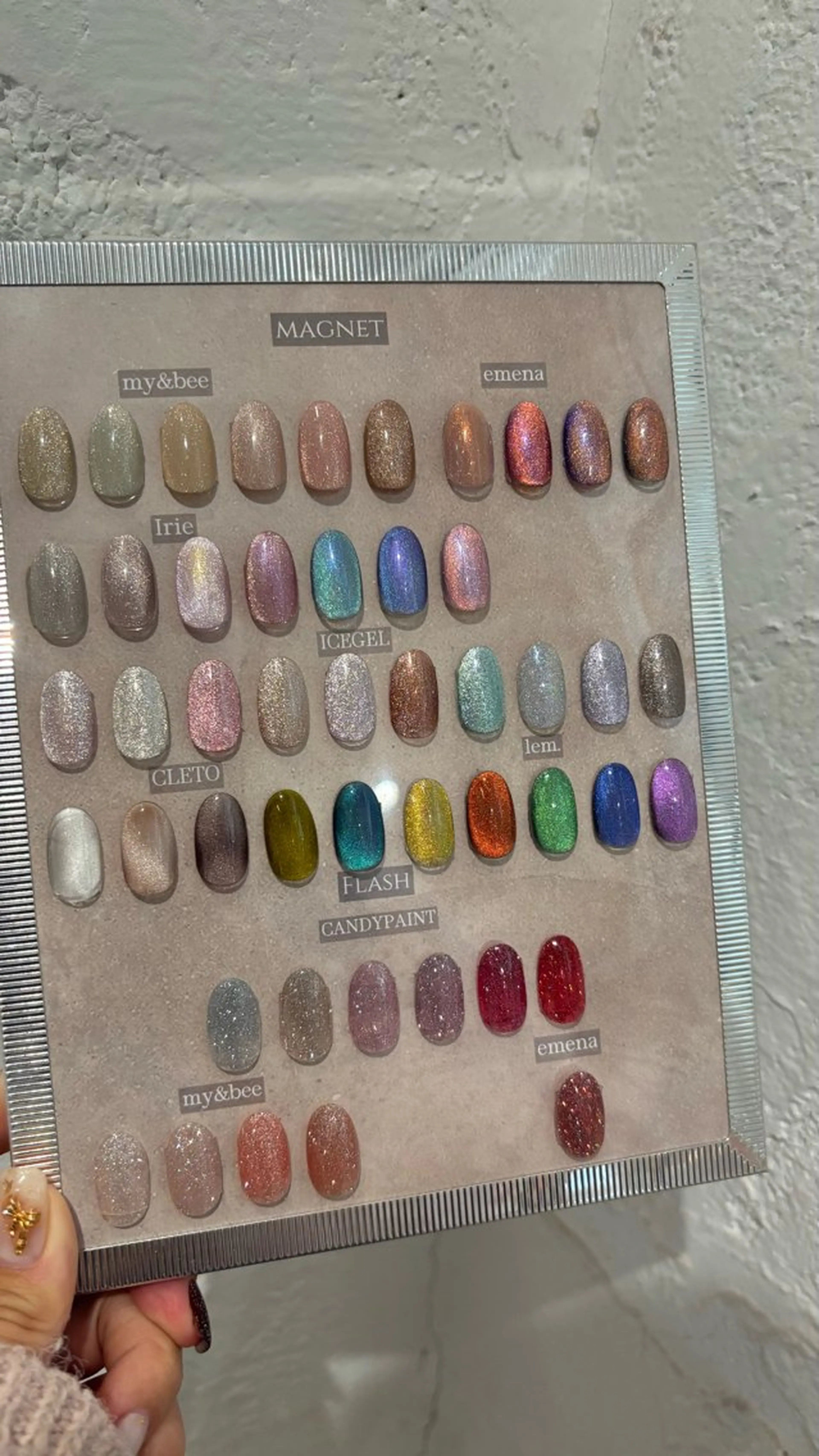 メンズ ネイル アートネイル フラッシュネイル キラキラネイル ラメ(グリッター) マグネットネイル ハンドネイル 山田 美羽のネイルデザイン