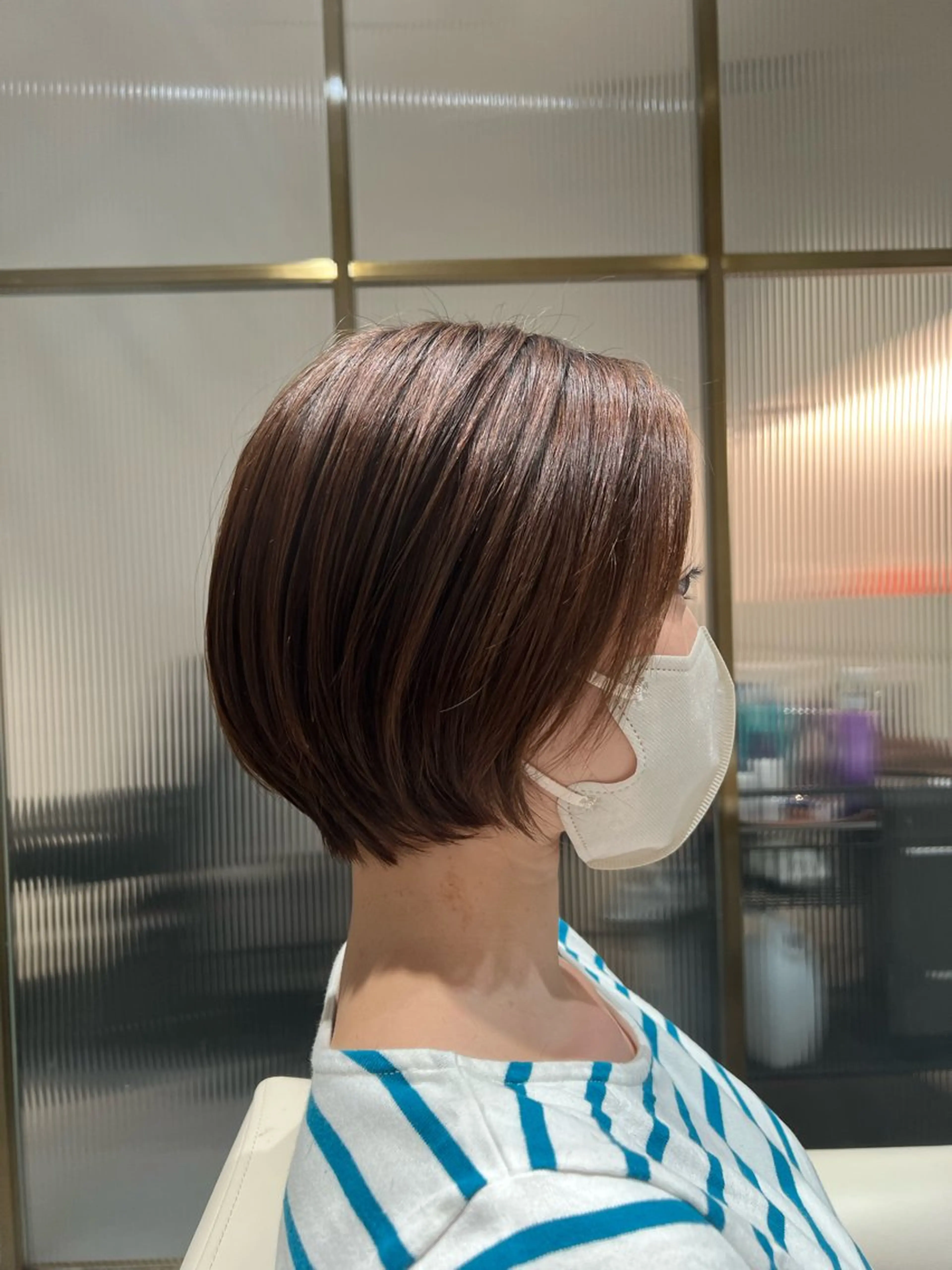 ショート ショートボブ ボブ くびれヘア 髪質改善 ショートヘア ⛄️艶カラー／ レイヤー⛄️和也のヘアスタイル
