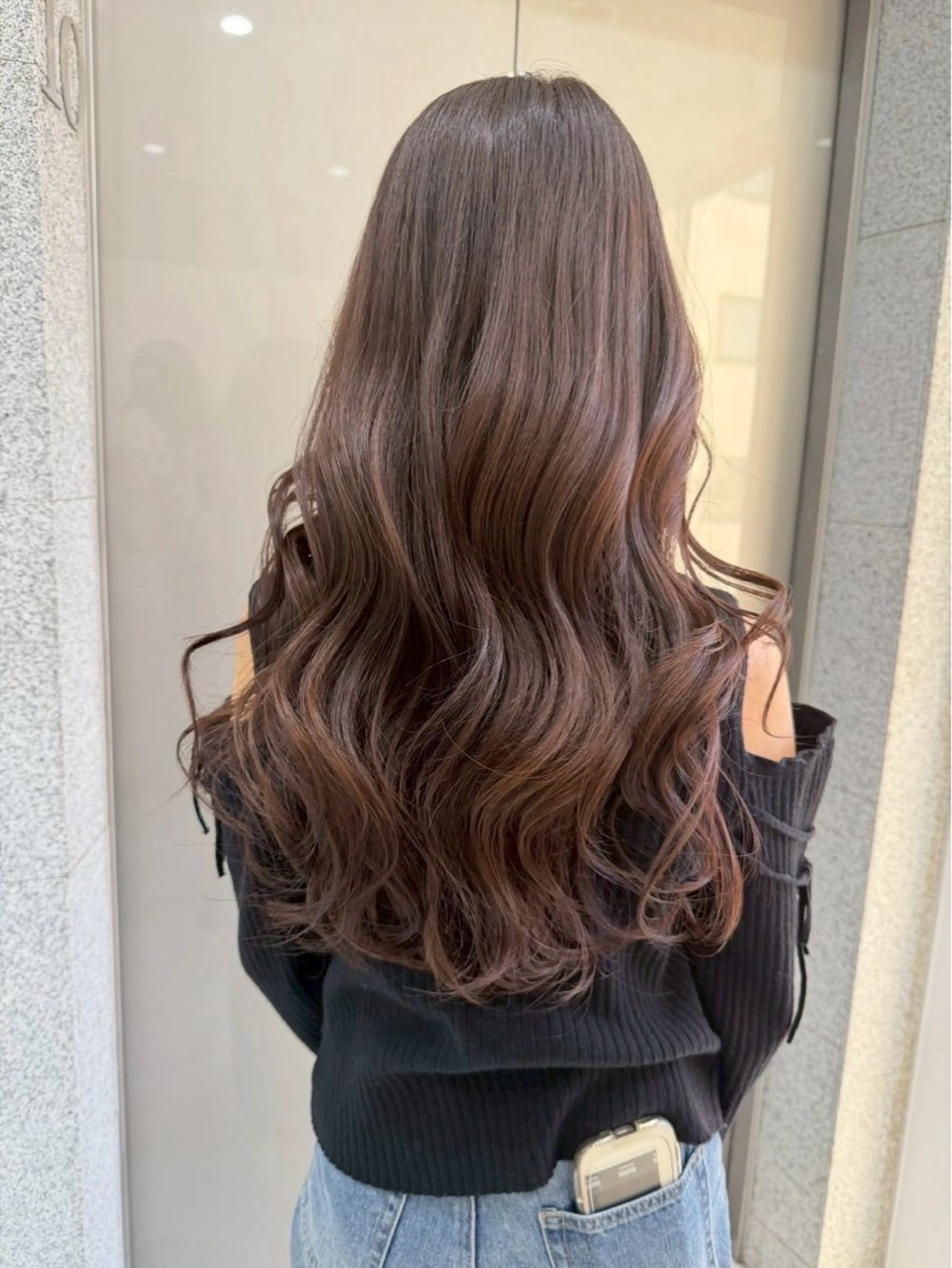 ロング カラー ヘアカラー 手塚 那奈美のヘアスタイル