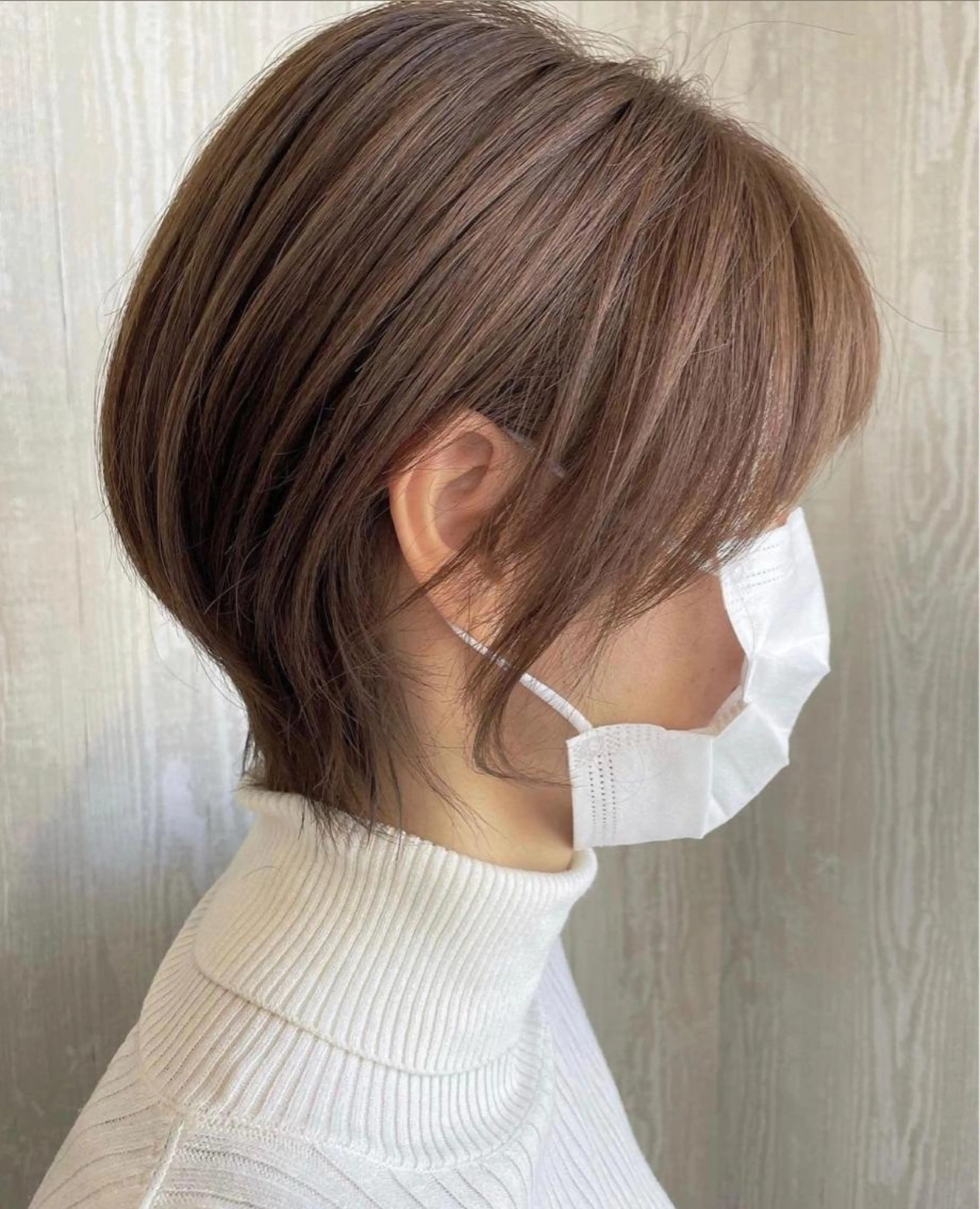 ショート カラー ショートボブ ボブ 顔まわりレイヤー 顔周りカット レイヤーカット カット ヘアカラー トリートメント 河合秀明/ショート /ボブ/レイヤーのヘアスタイル