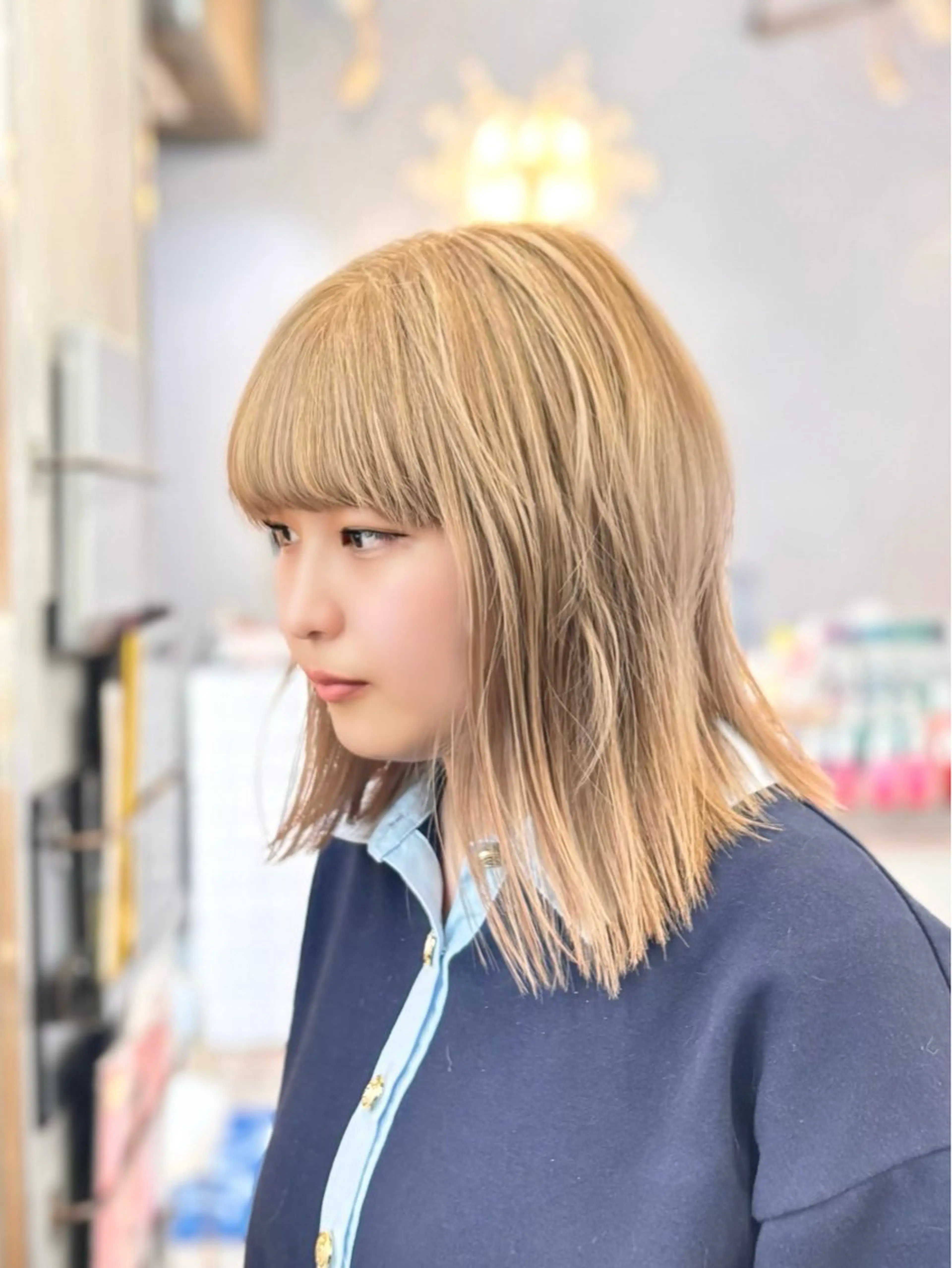 ミディアム カラー ベージュカラー ブリーチ ケアブリーチ 透明感カラー ダブルカラー ヘアカラー ブリーチ/ブロンド 🕊️/カズヤのヘアスタイル