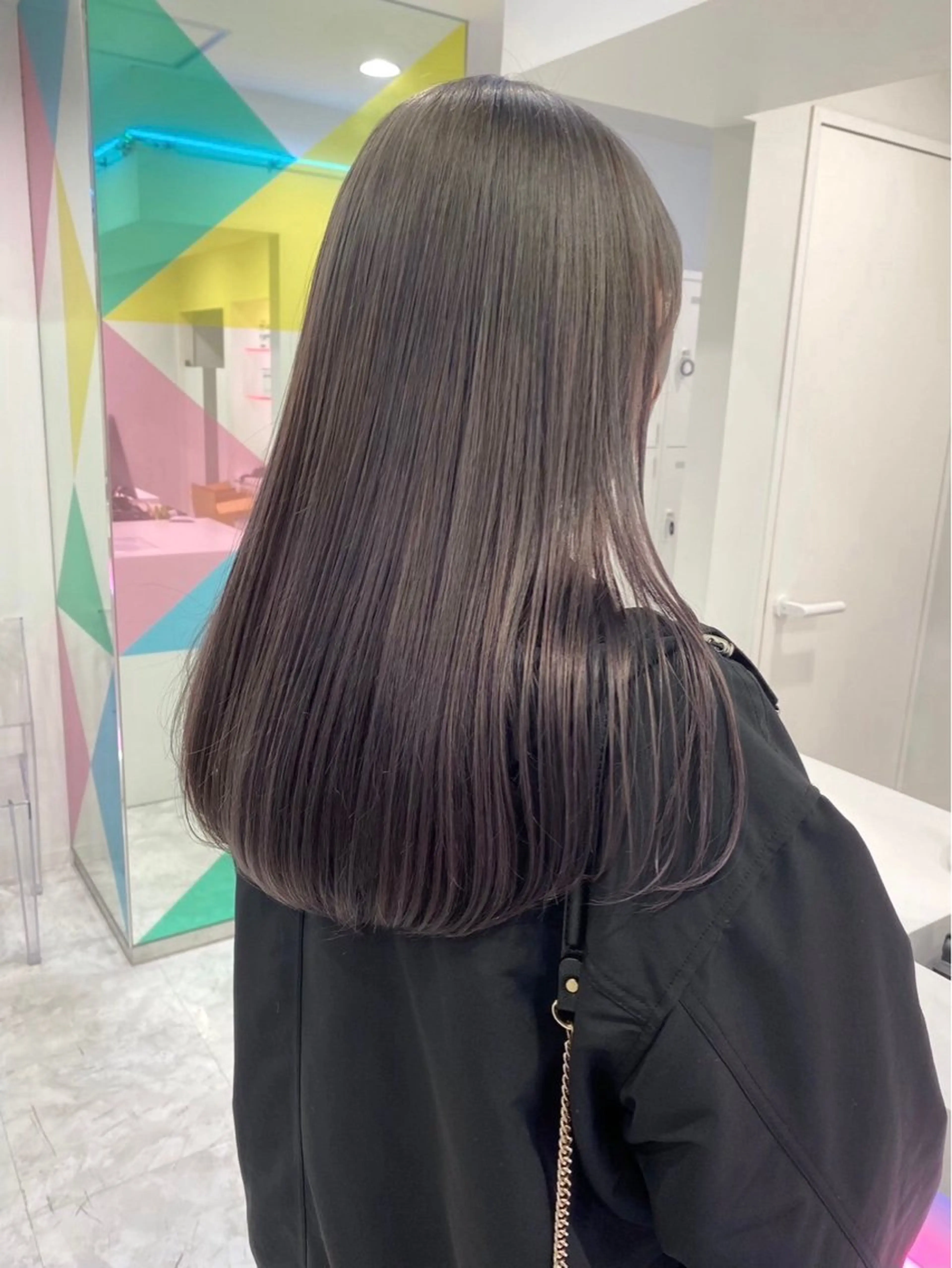 カラー ベージュ・ラベンダー カラー🎀りりのヘアスタイル