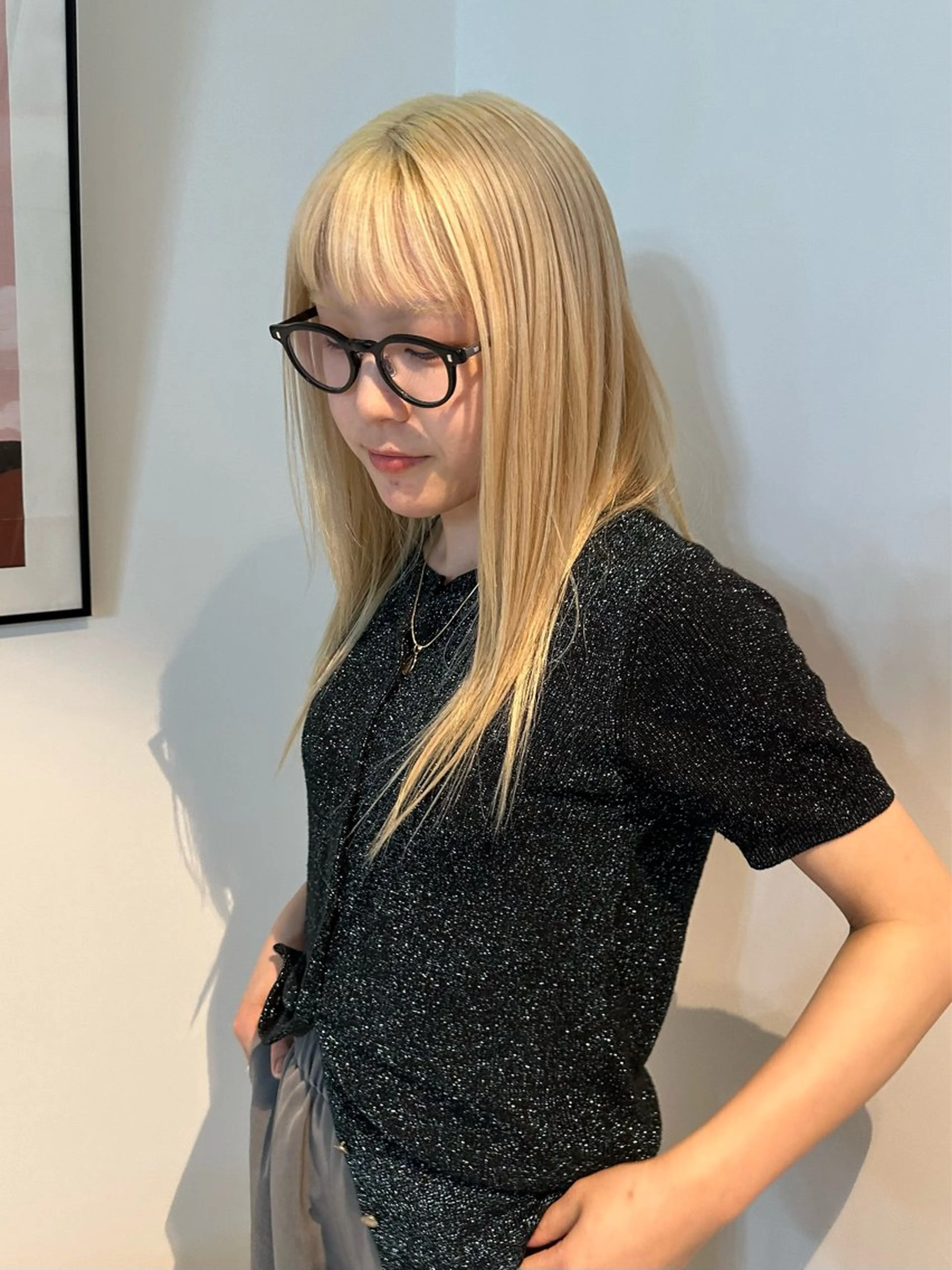 セミロング カラー カット ヘアカラー 🎀オイダイラ モモカ🎀のヘアスタイル